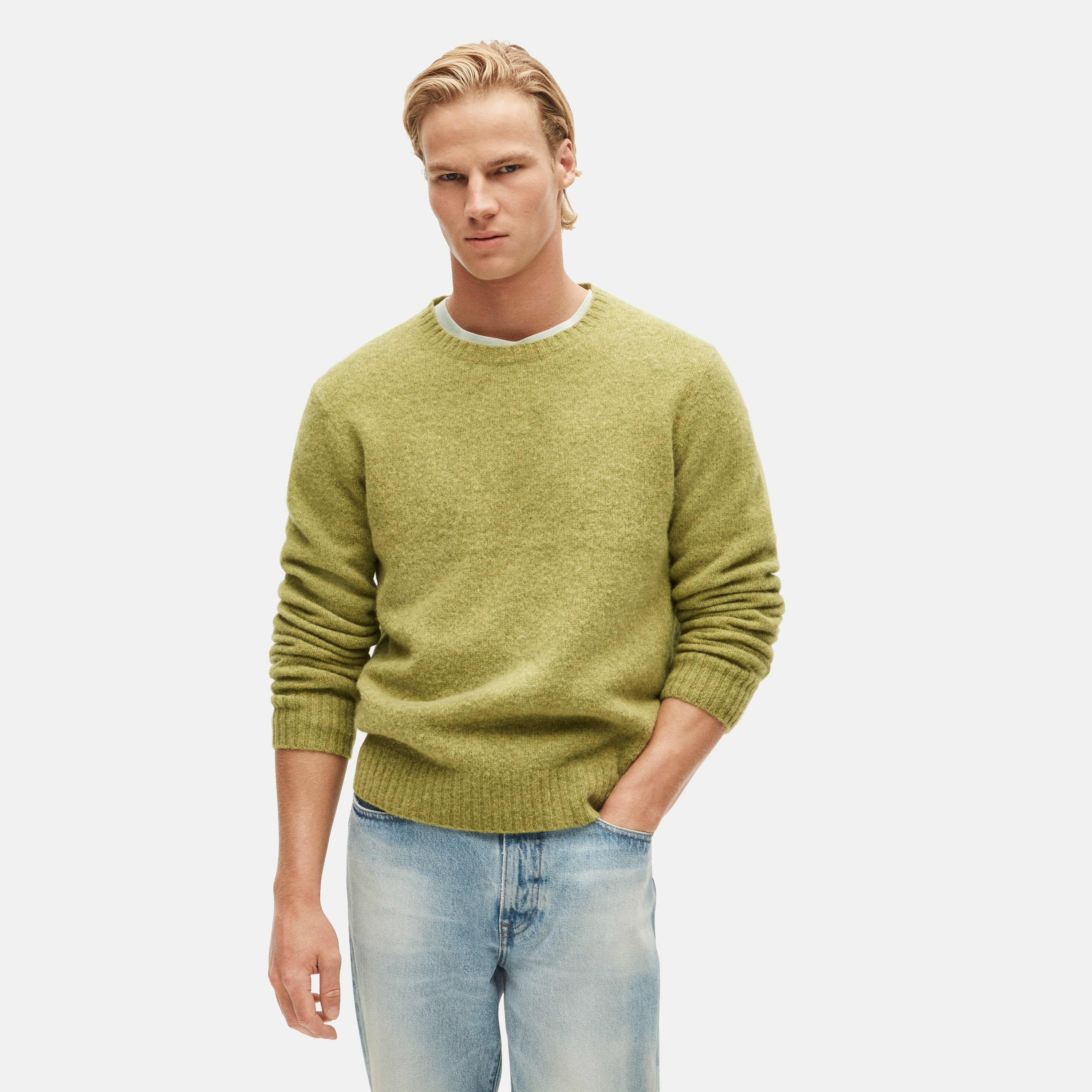 Soft-washed wool sweater