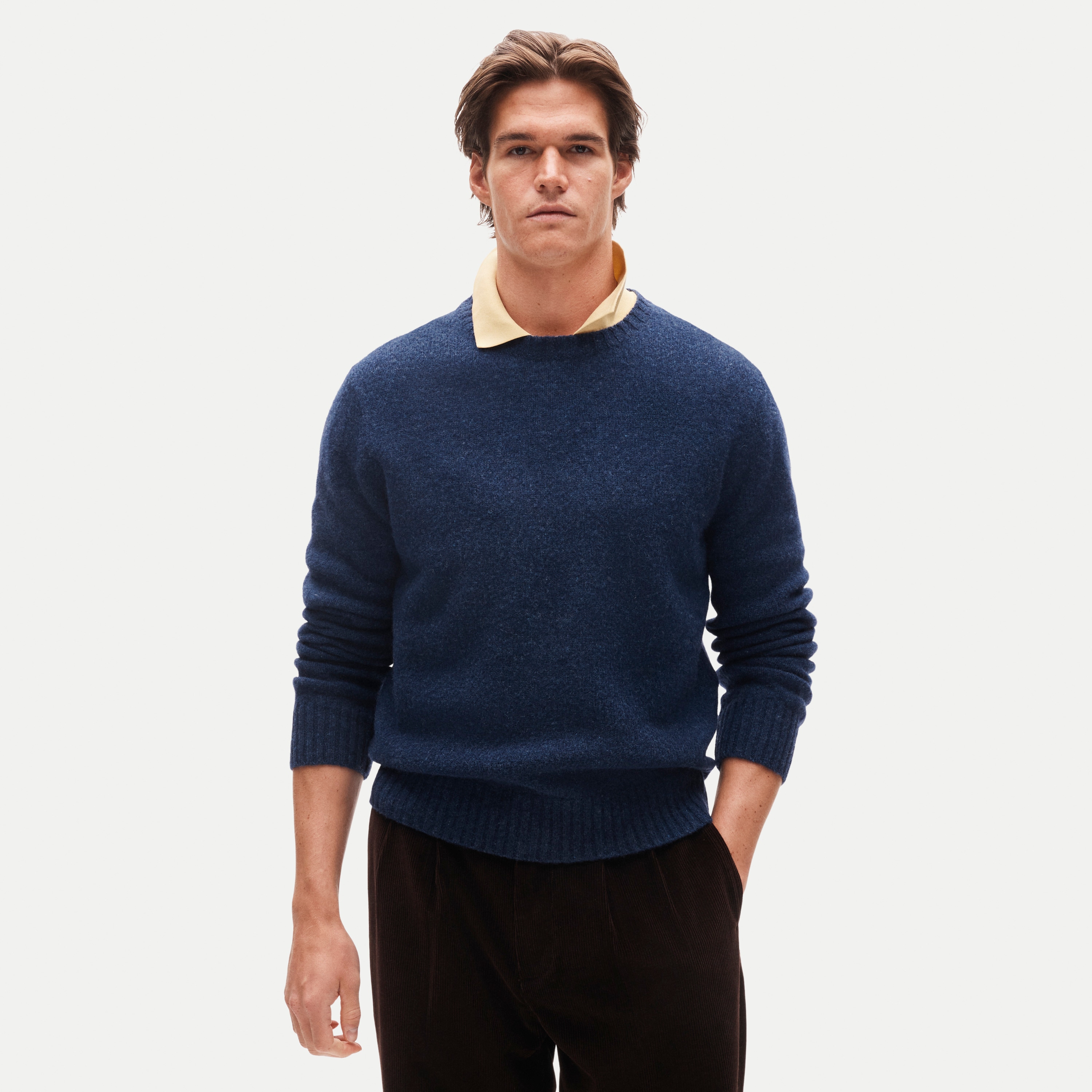 Soft-washed wool sweater