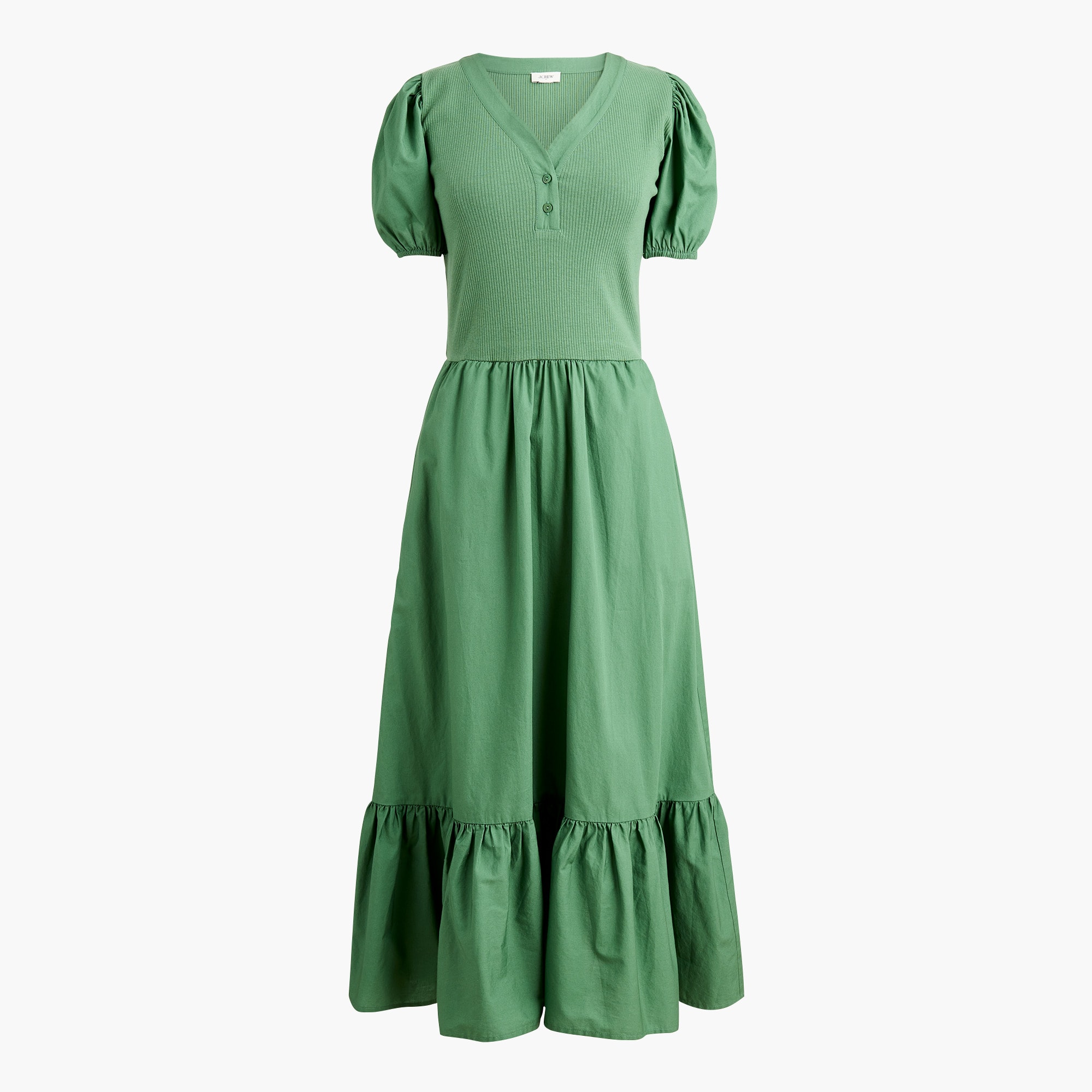 V-neck Mixed-media Dress For Women | Factory