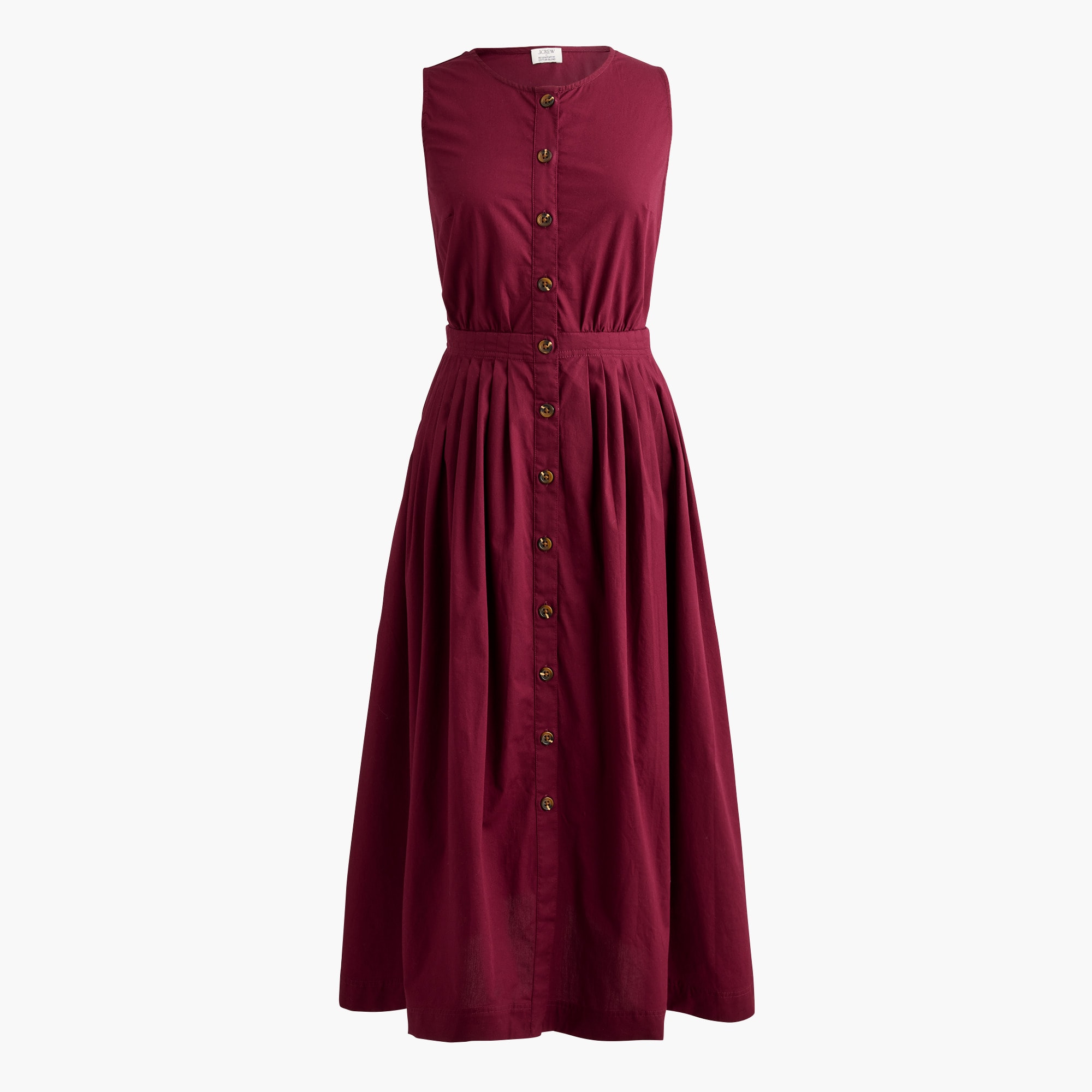 Button-front midi dress