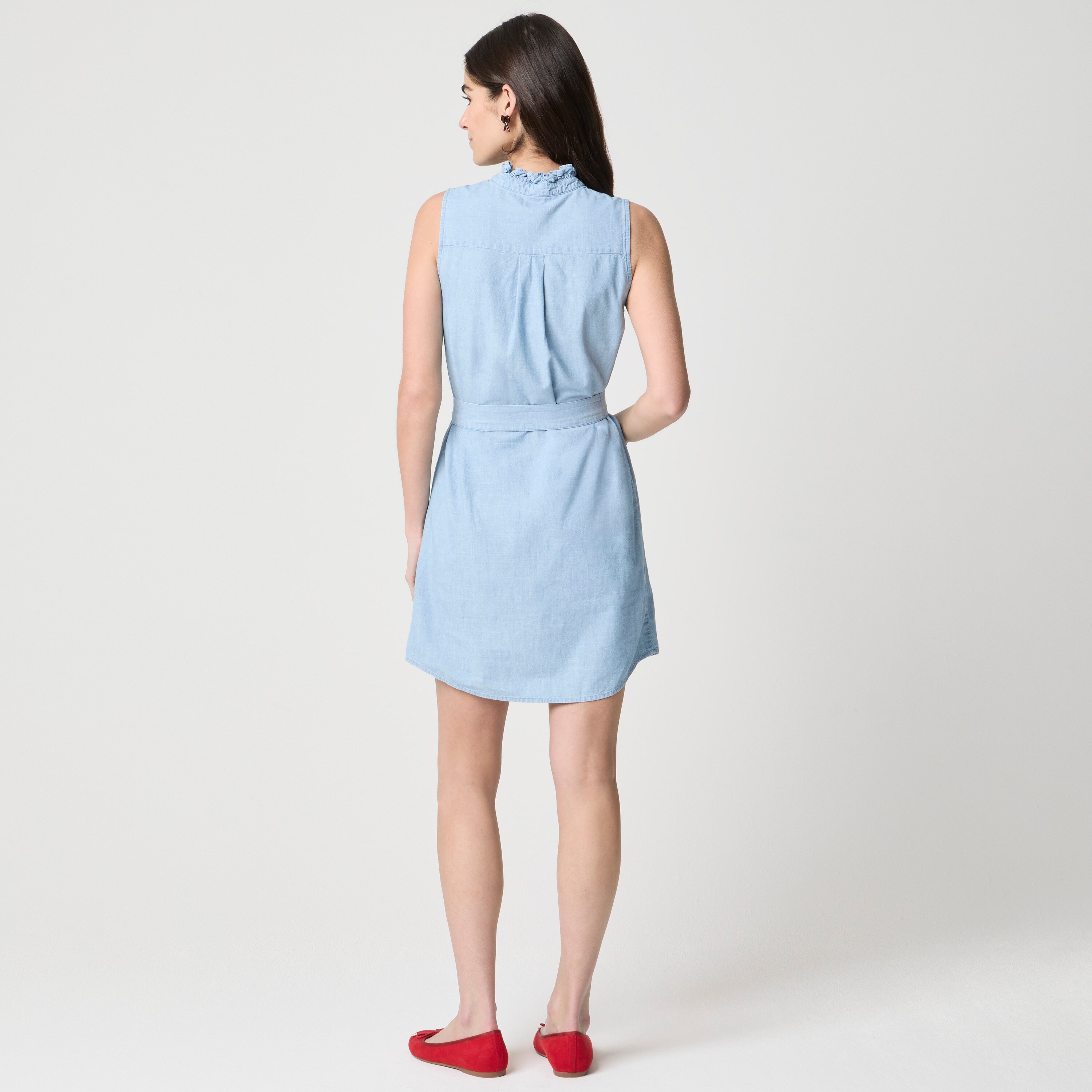 polka dot dress women Z SUPPLY Women's Cecily Slip Dress, Cloud 060826 FURTHER MD Womens Clothing Casual Blue Dress Casual Color:Washed Pine