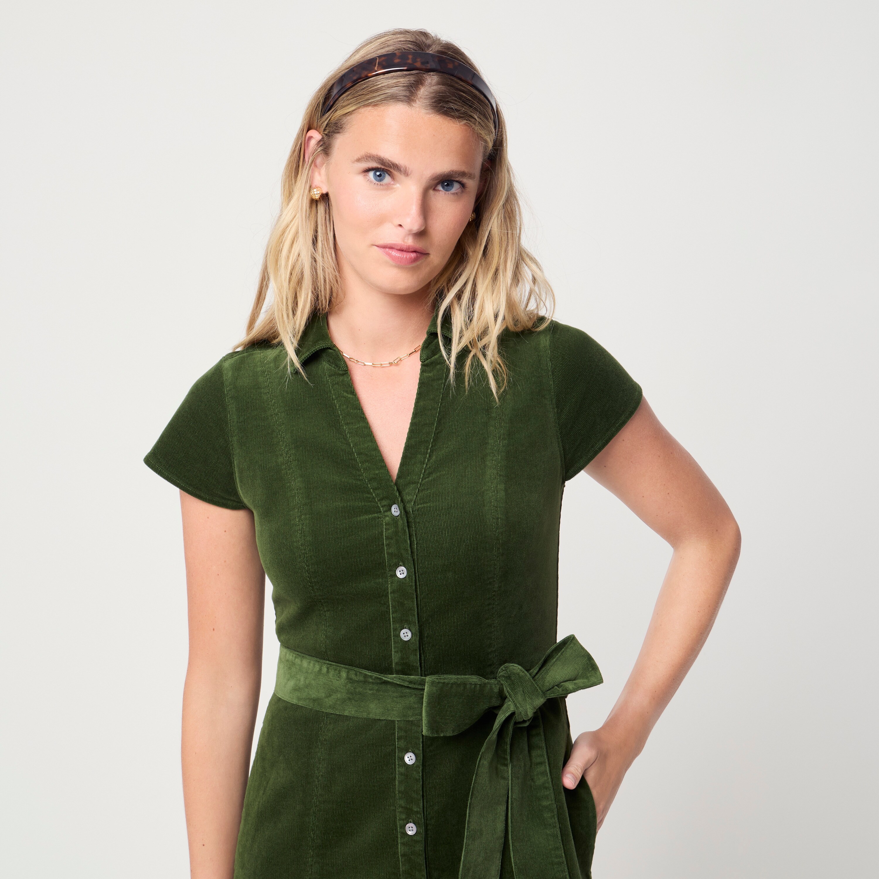 Corduroy Shirt-dress For Women | Factory