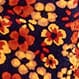Printed corduroy shirt-dress ANTIQUE NAVY MULTI
