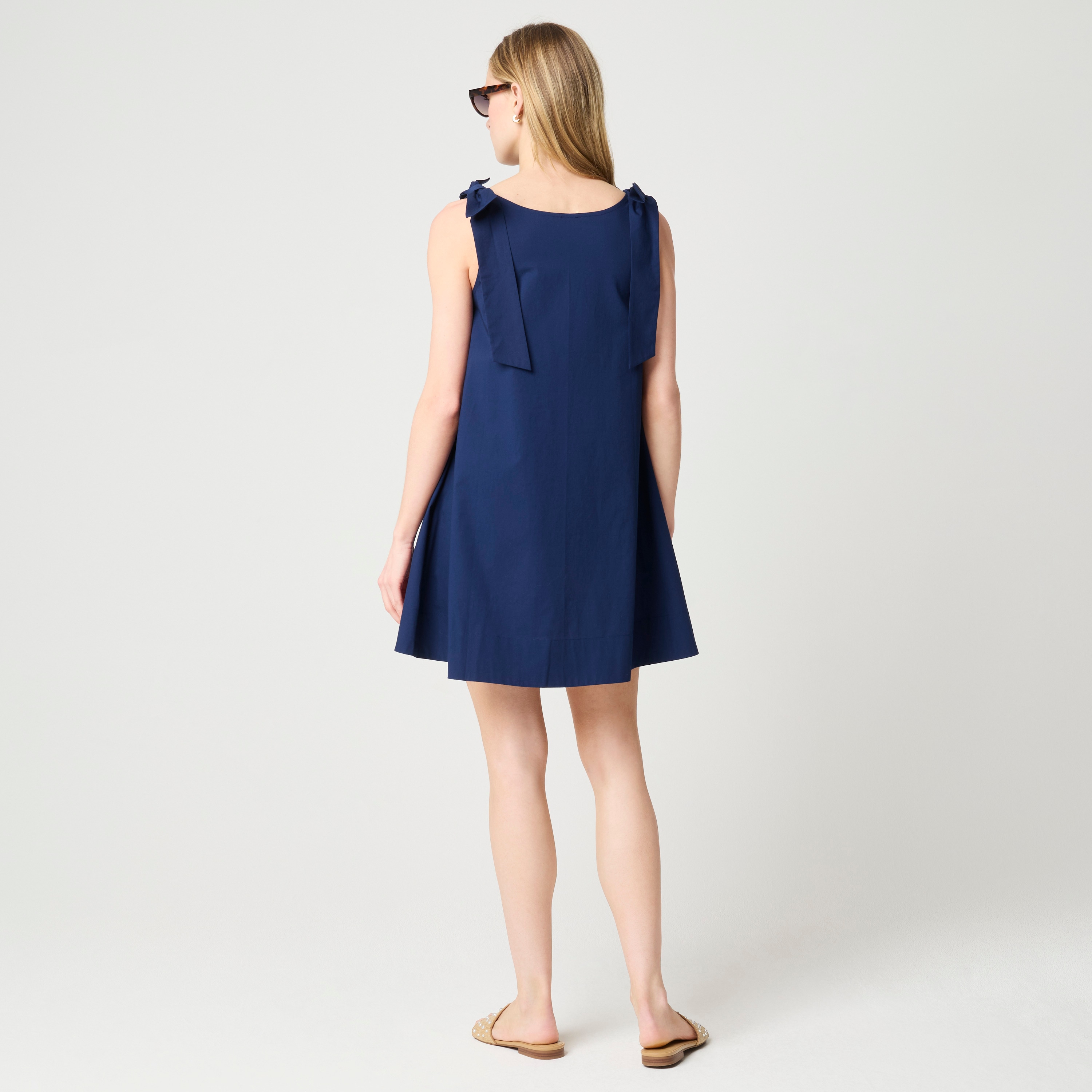 Tie-shoulder mini dress
