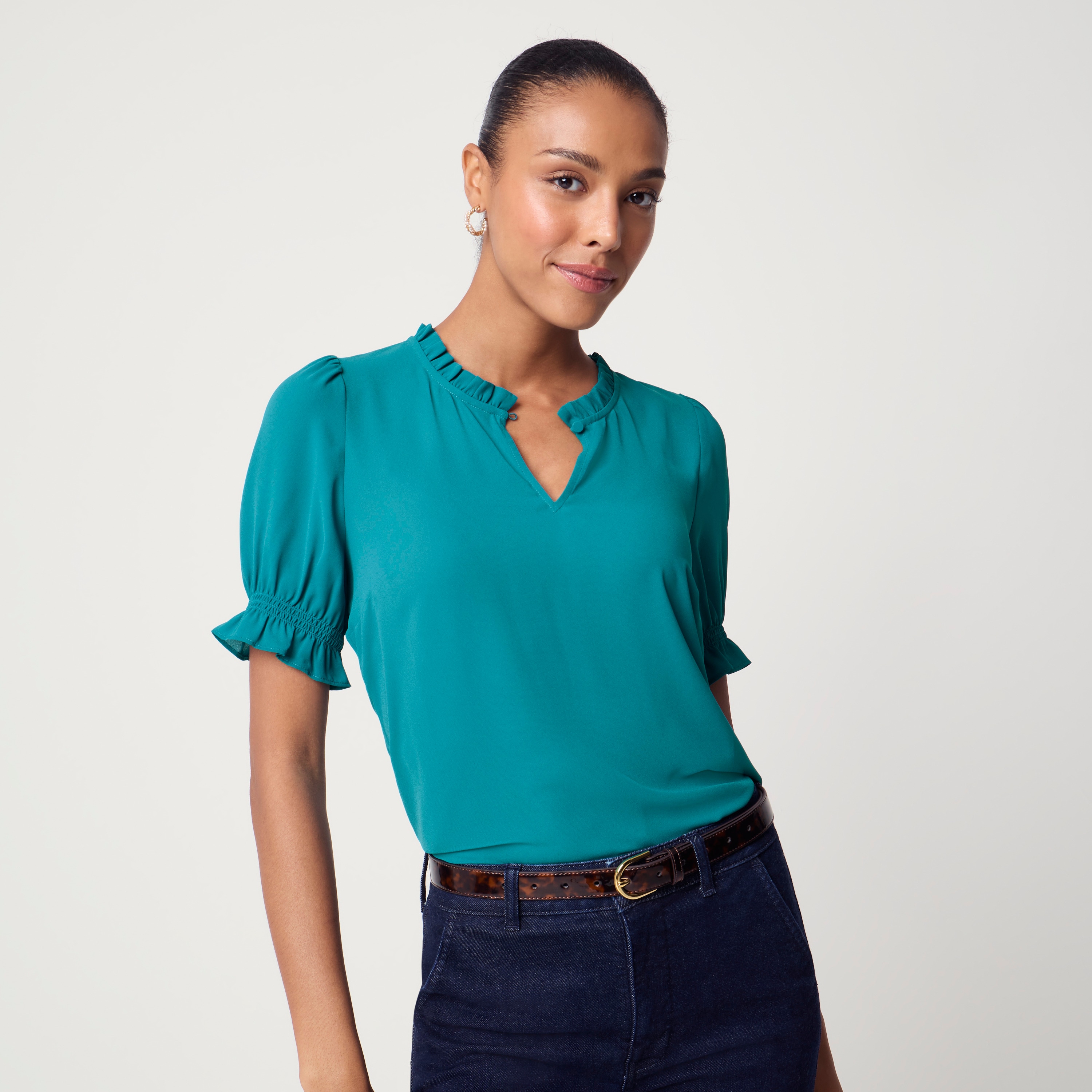 Ruffleneck top