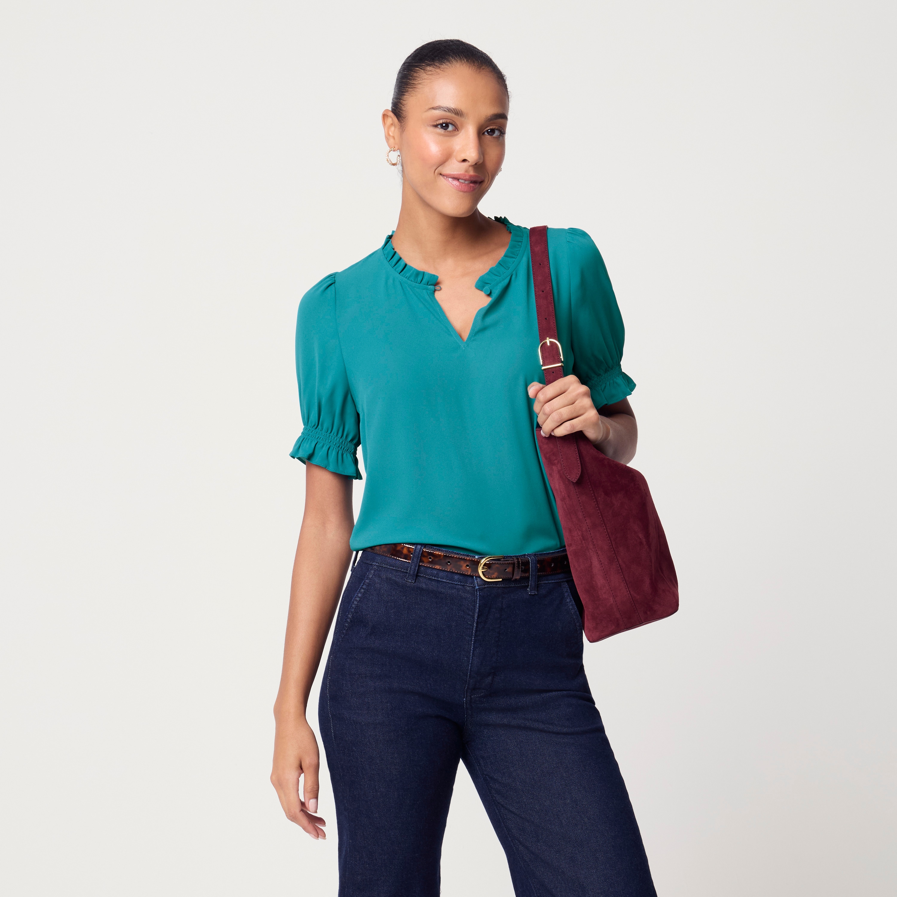 Ruffleneck top