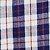 100% cotton chambray ruffle-collar button-up shirt VIVID NAVY