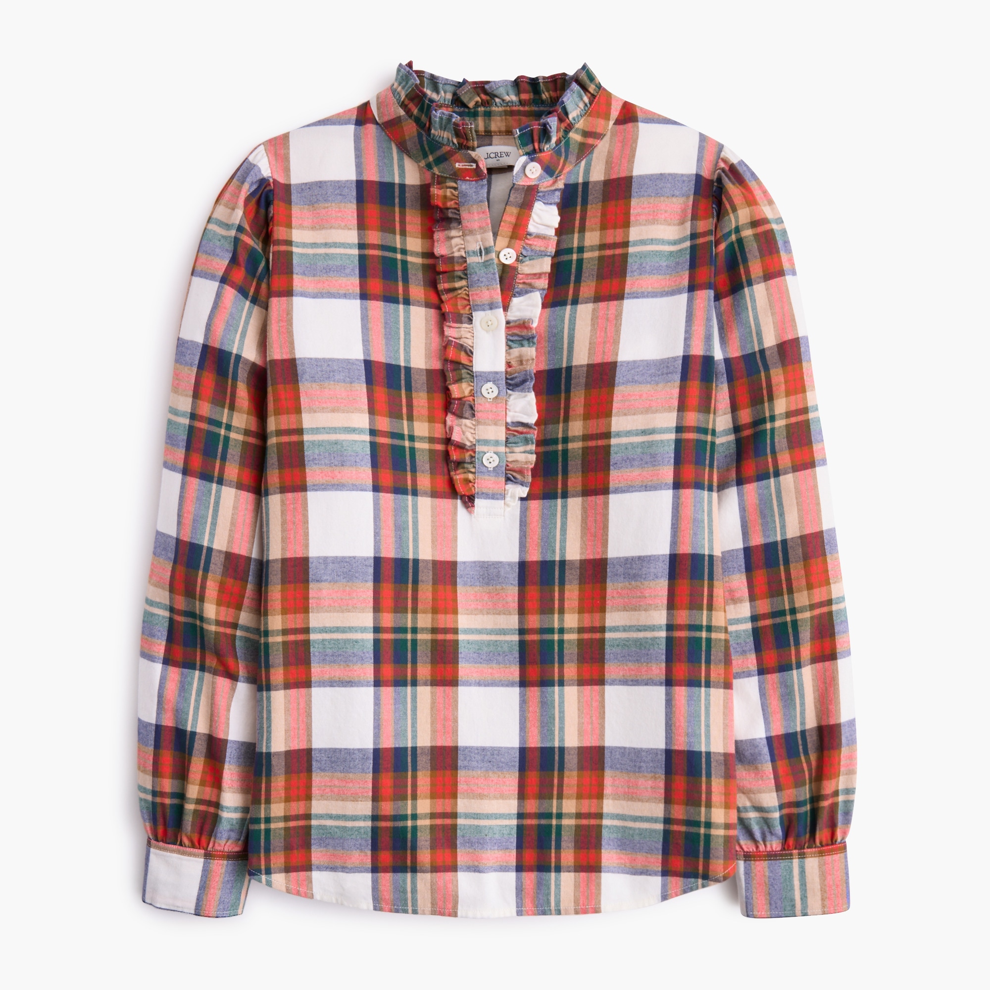 100% cotton flannel popover top