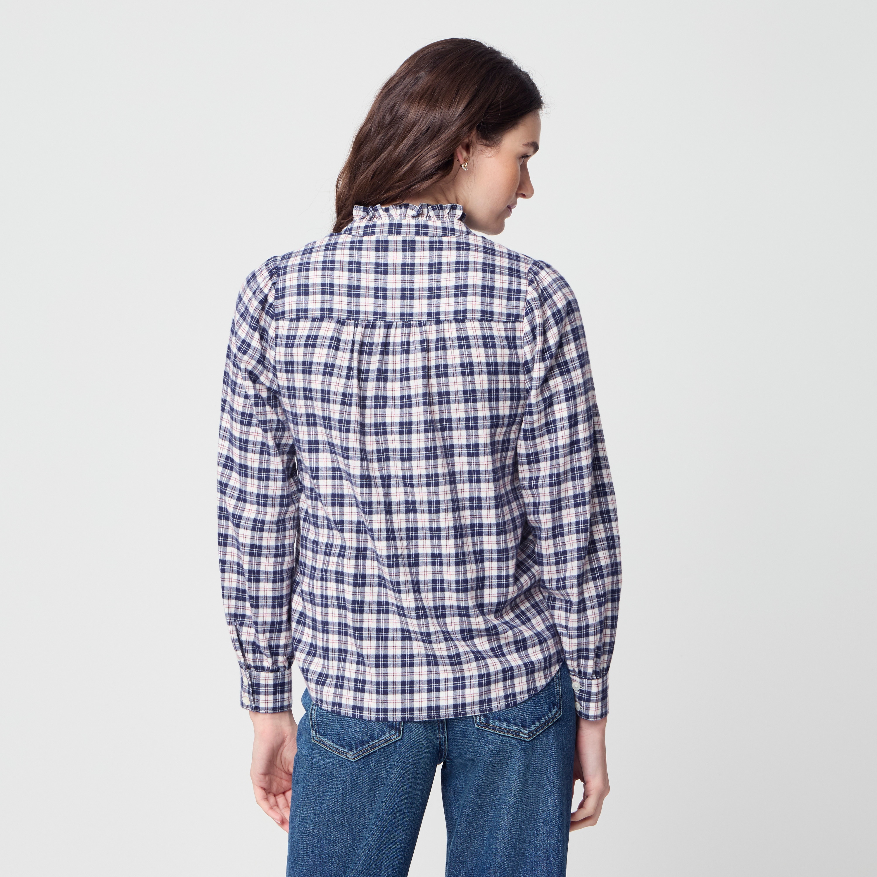 100% cotton flannel popover top