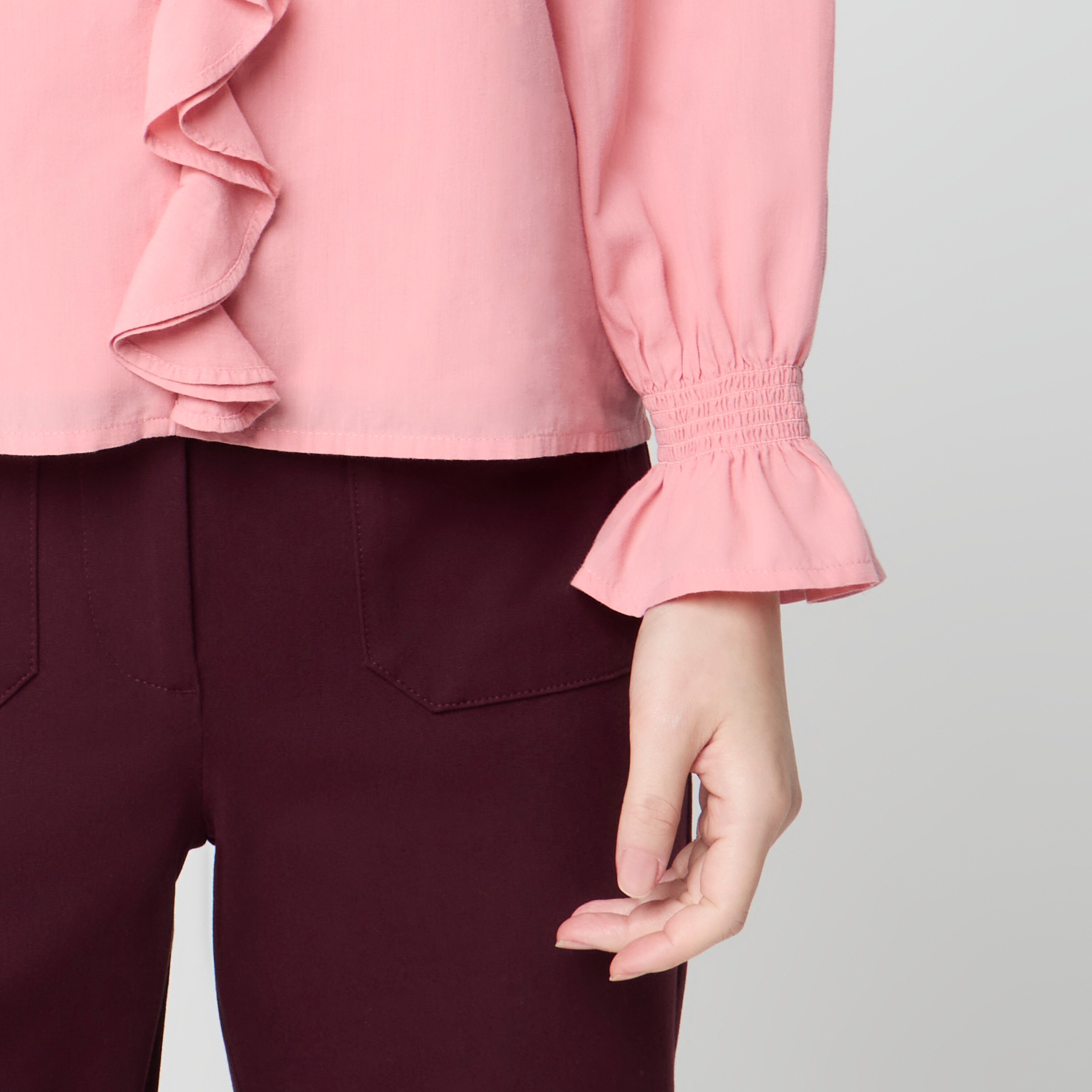 Ruffle-front Top For Women | Factory