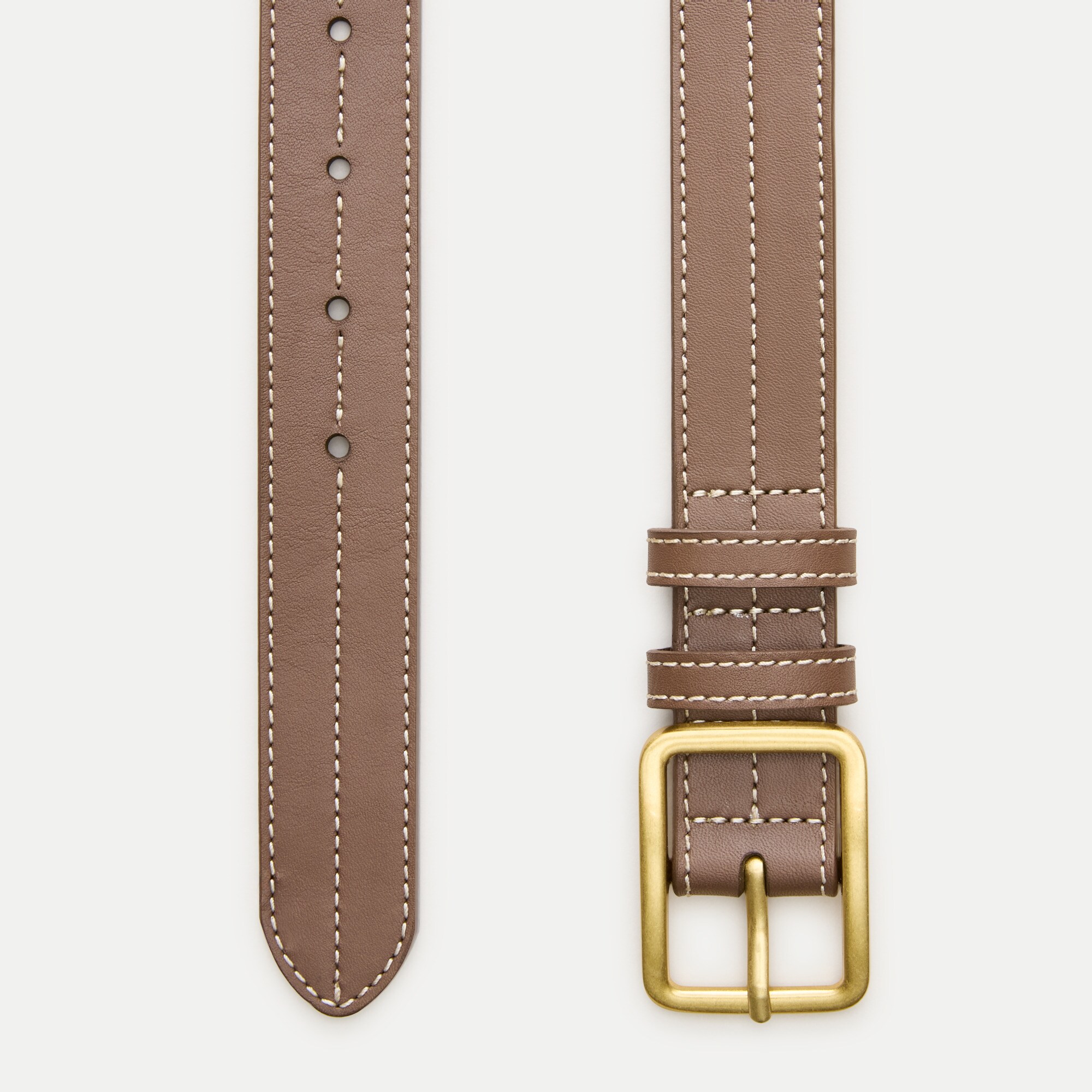 Skinny Braided Belt In Italian Leather For Women | J.Crew display picture 1