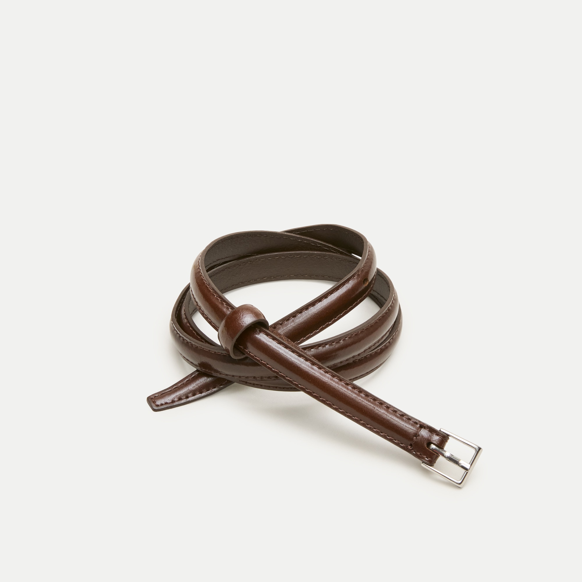 Berkeley skinny belt in Italian leather