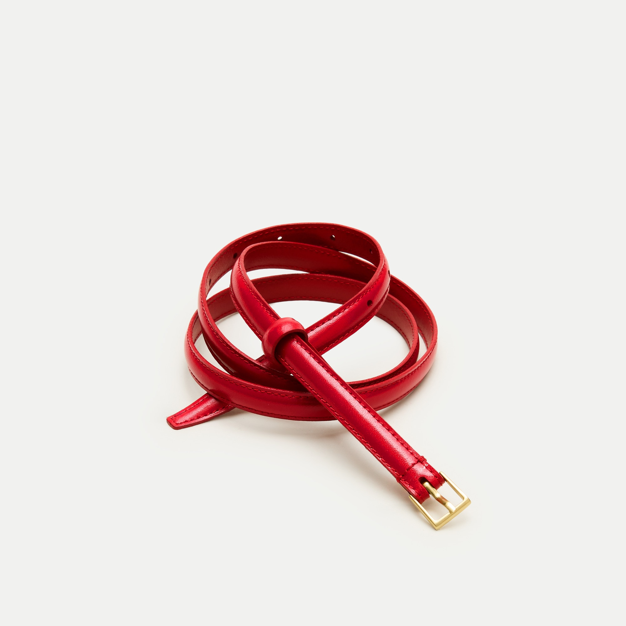 Berkeley skinny belt in Italian leather