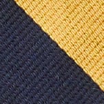 English silk striped tie NAVY GOLD