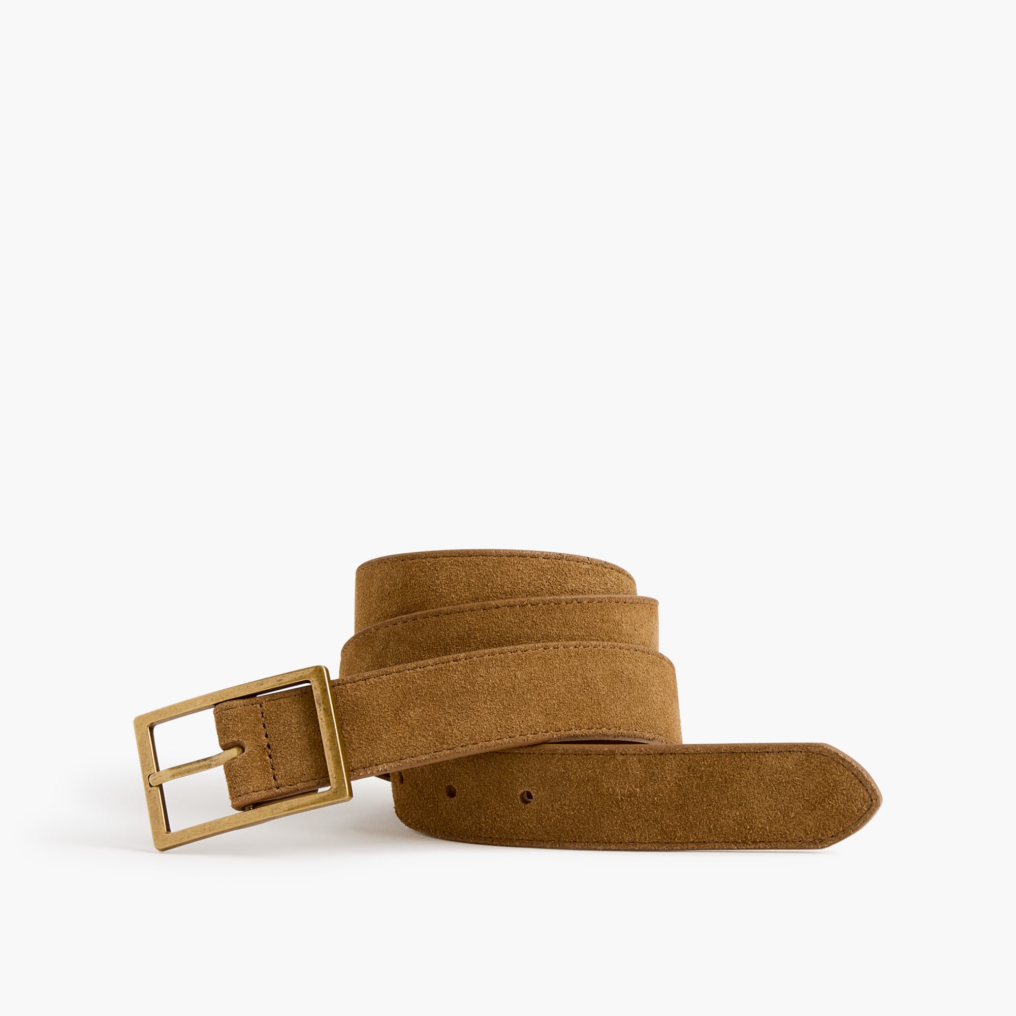 Suede dress belt