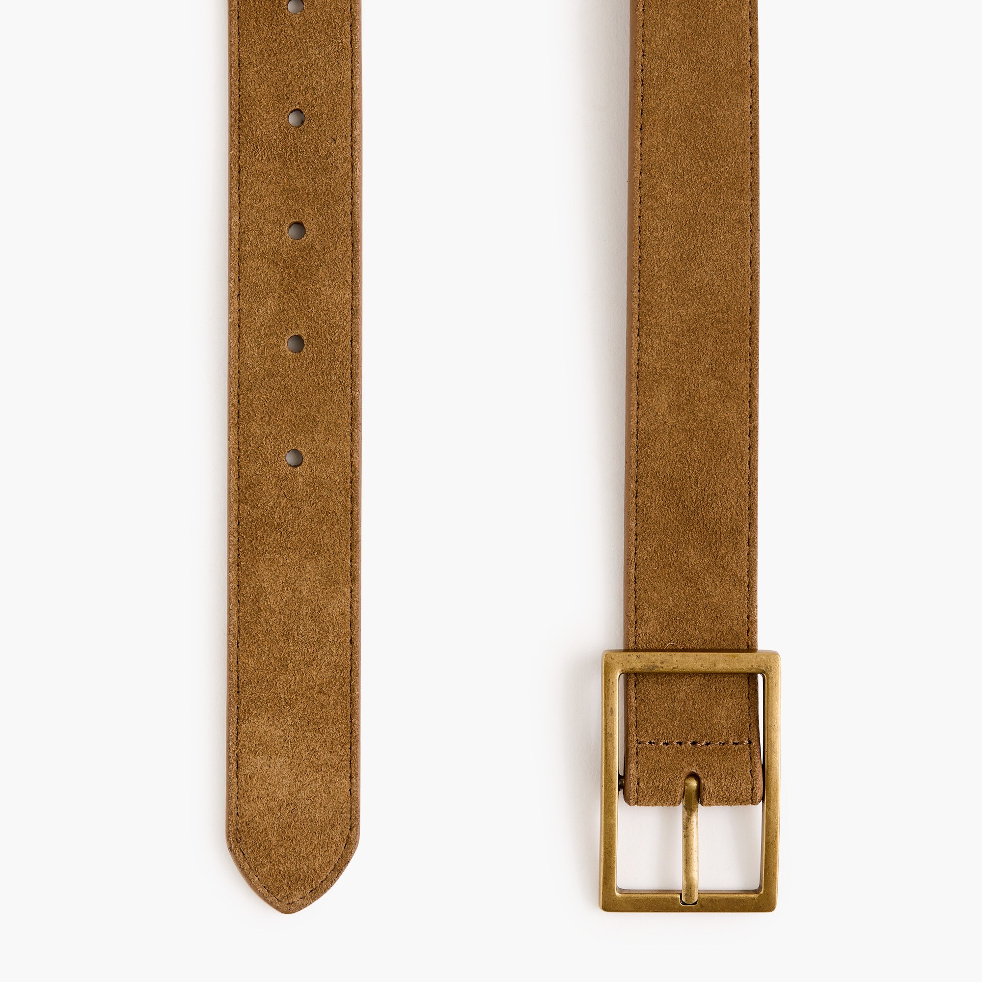 Suede dress belt