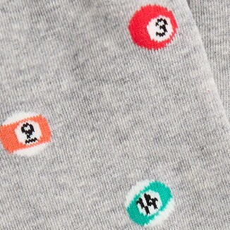 Bird's-eye socks HTHR GREY