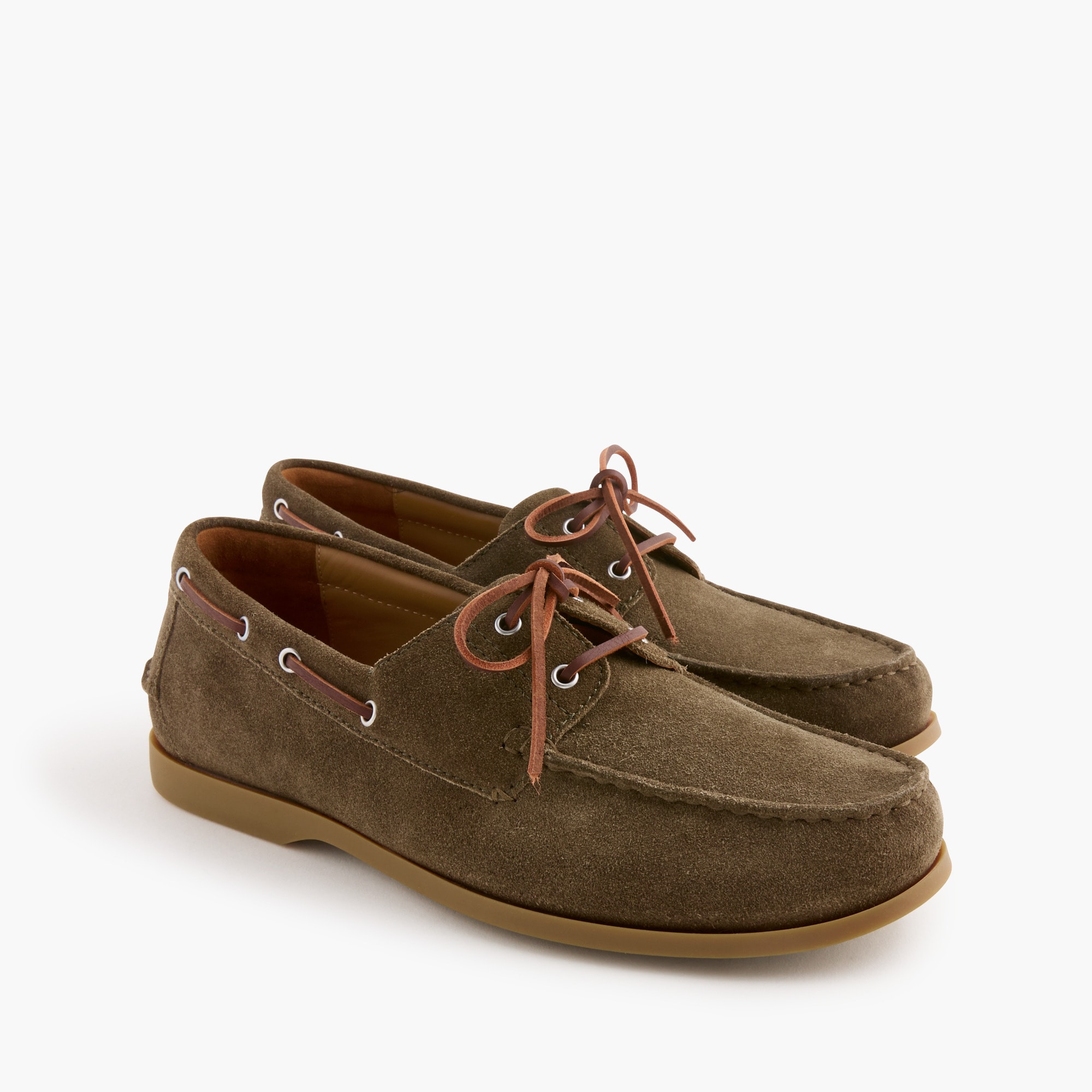 Suede boat shoes