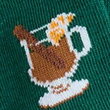 Bird's-eye socks DARK GREEN