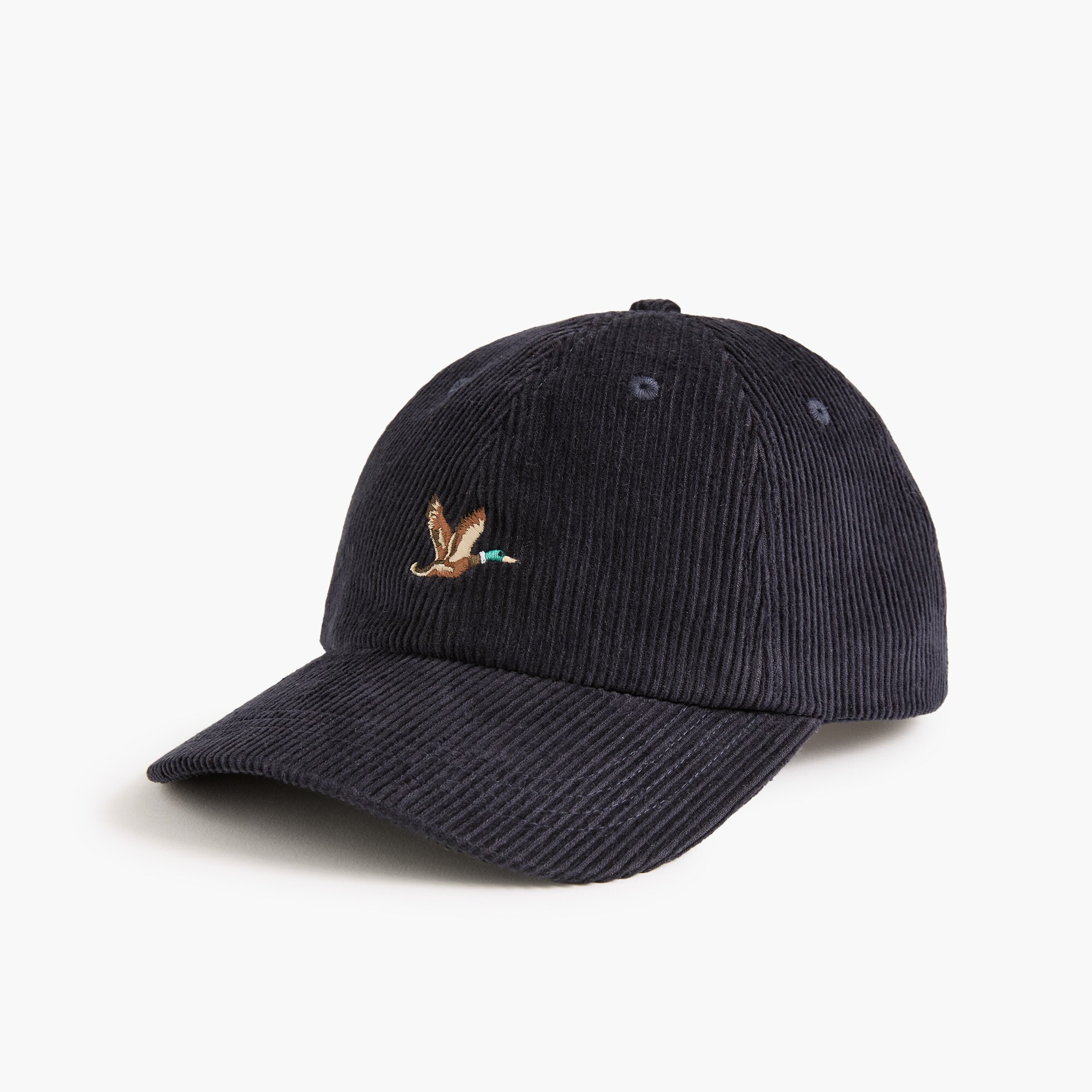 corduroy mallard baseball hat for men