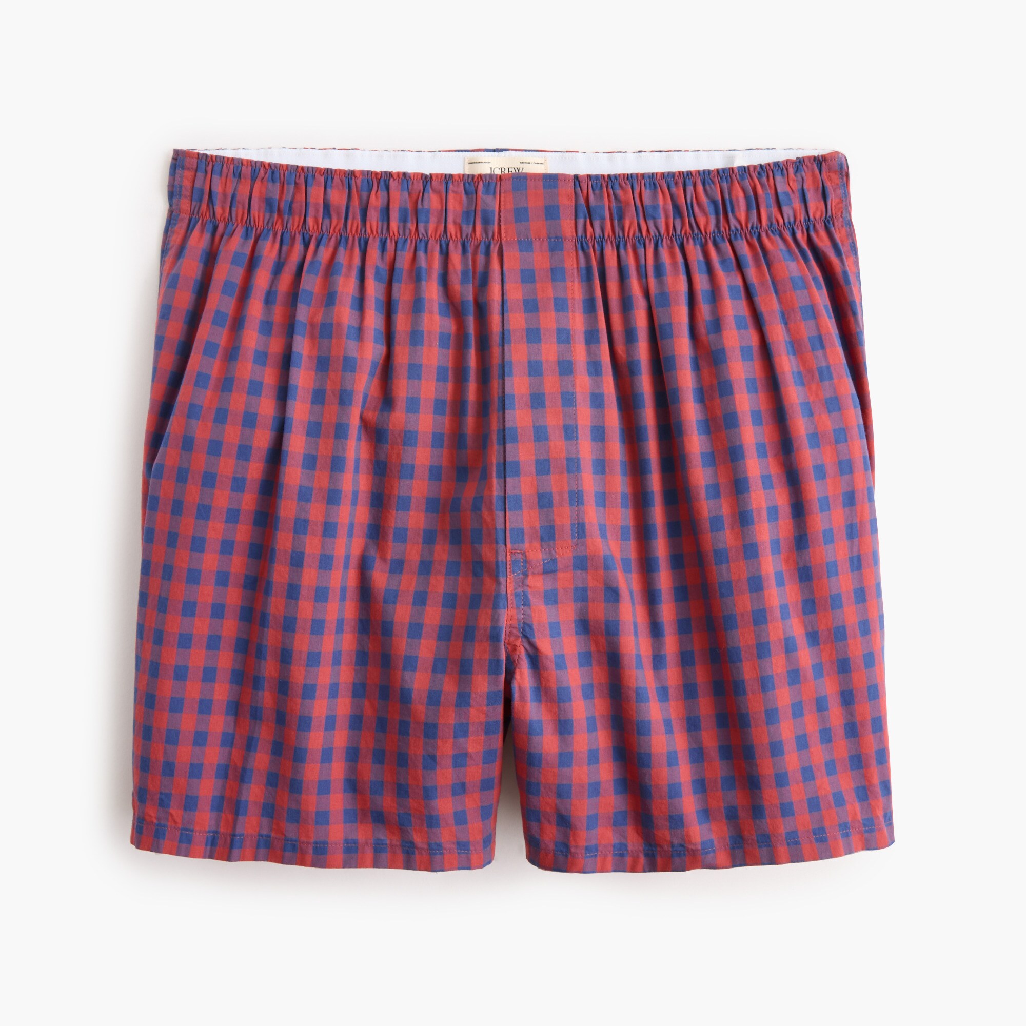 Gingham woven boxers