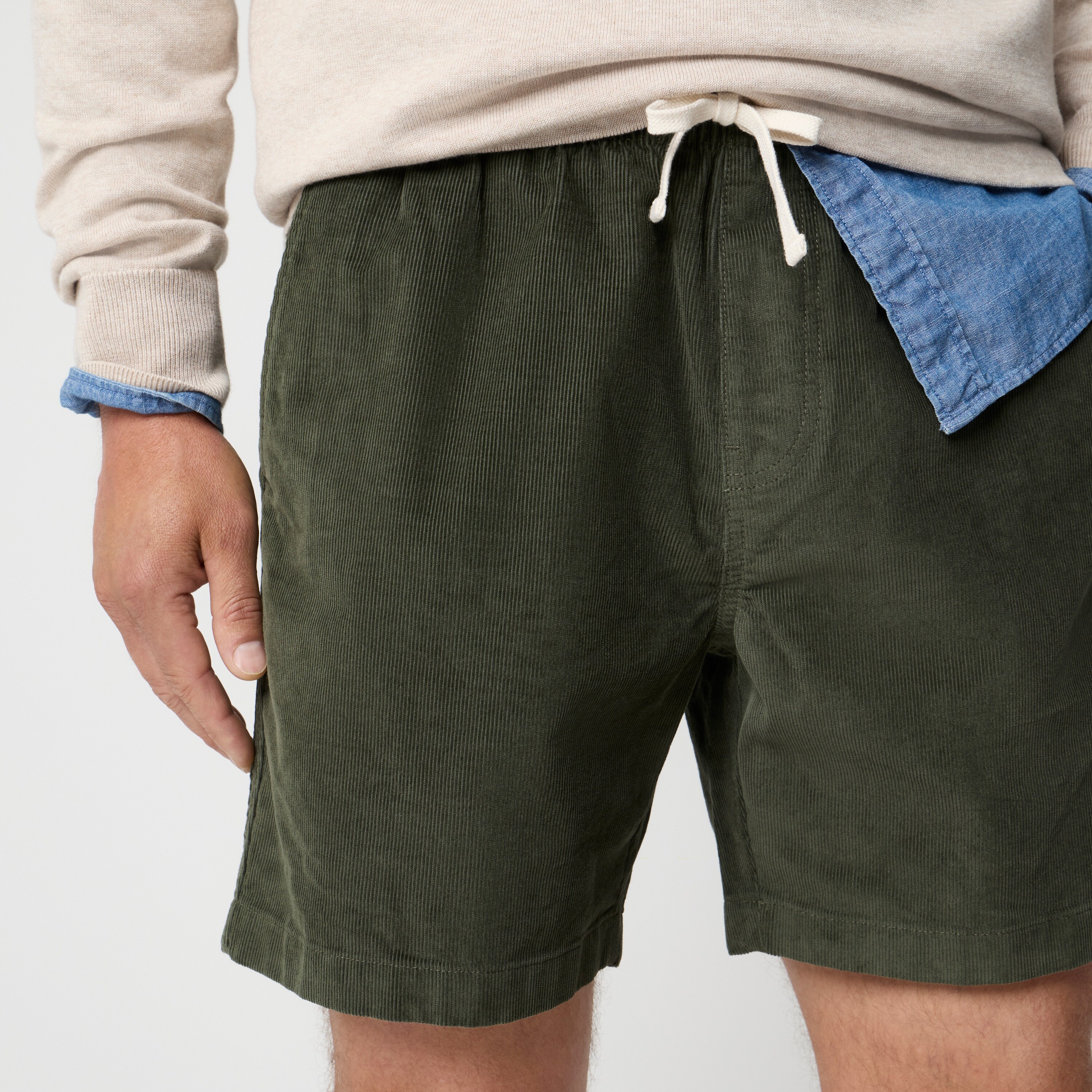 Corduroy Drawstring Dock Short For Men | Factory