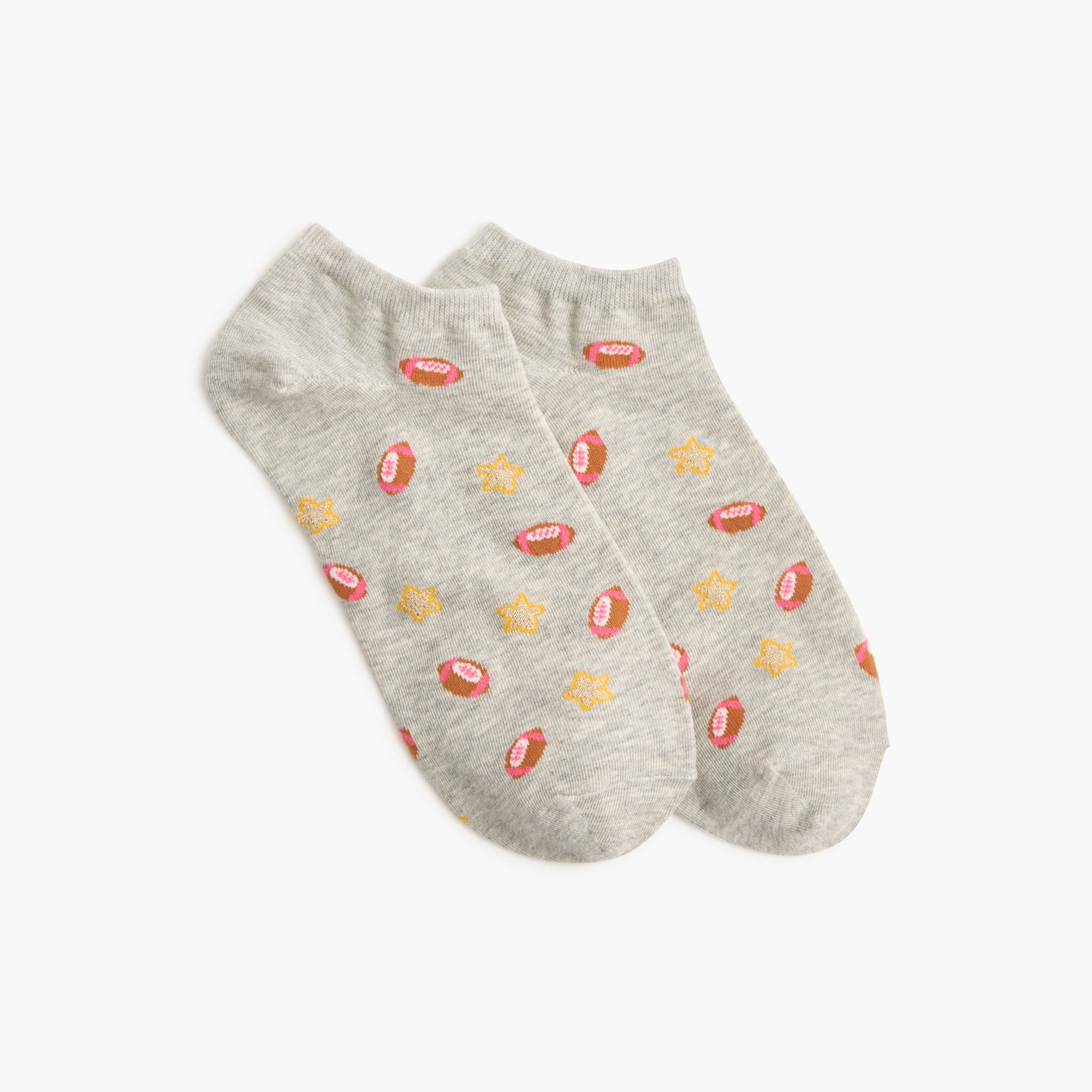 Football star ankle socks