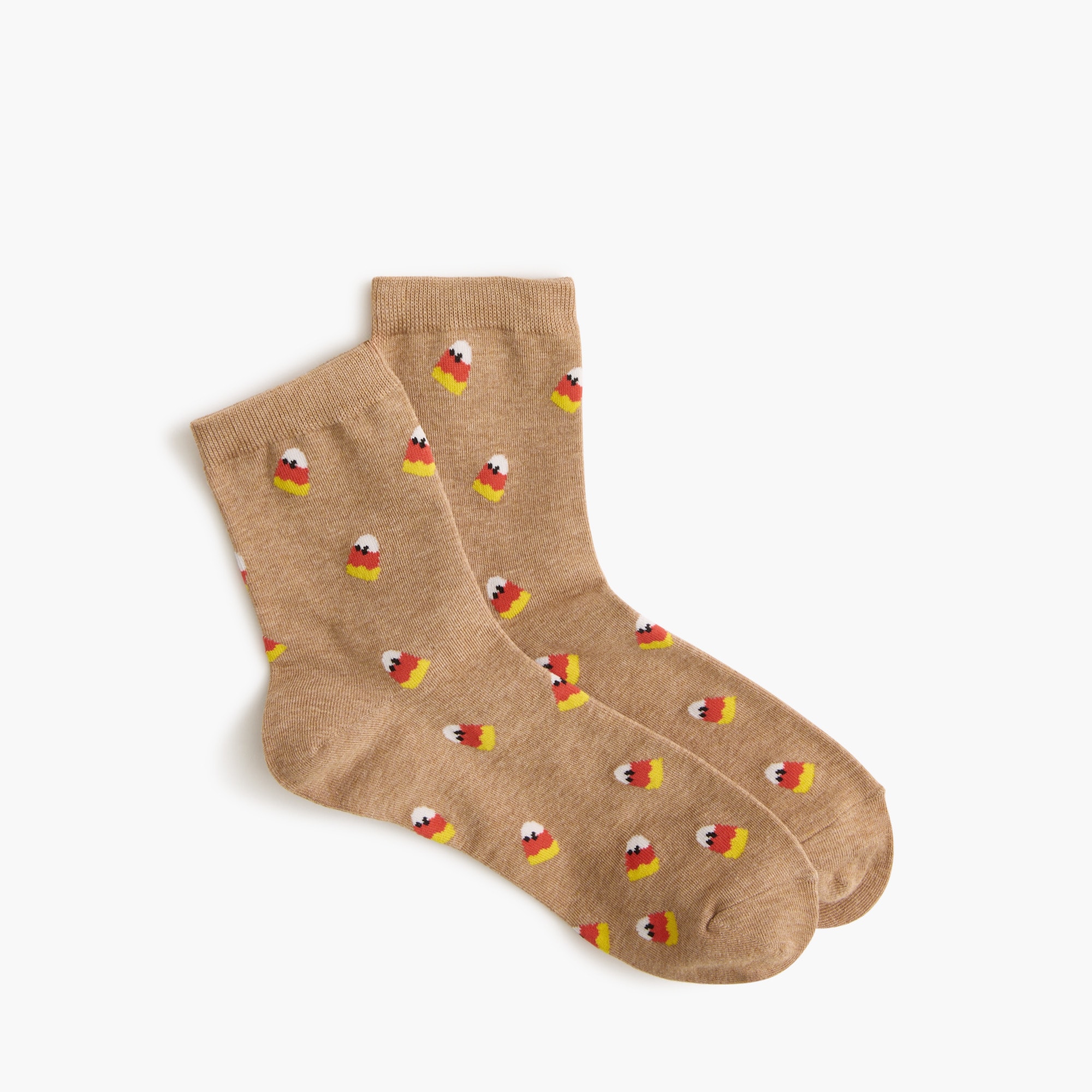 Candy corn boot socks