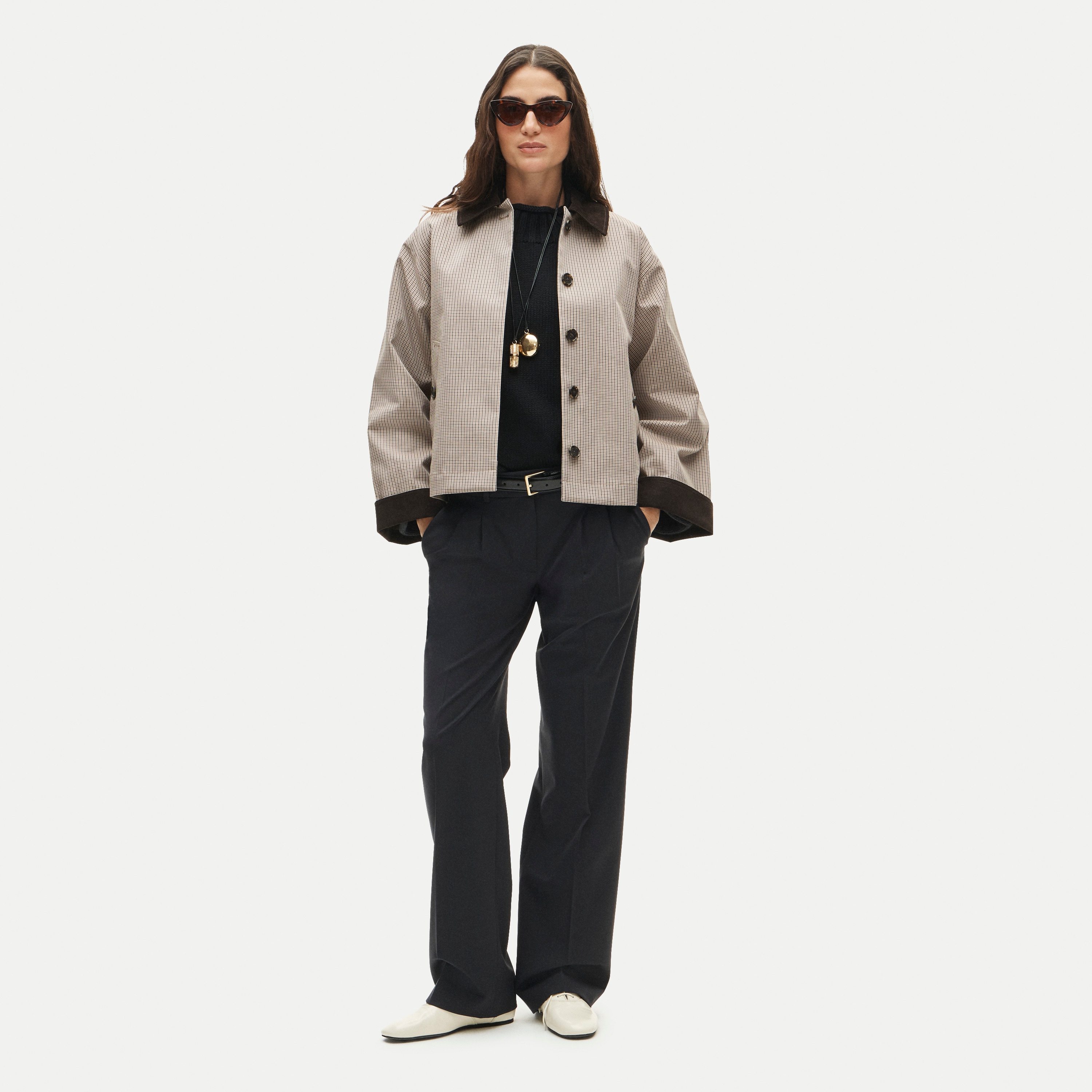 Women's 2026 Barn Jacket™ in plaid double-faced cotton