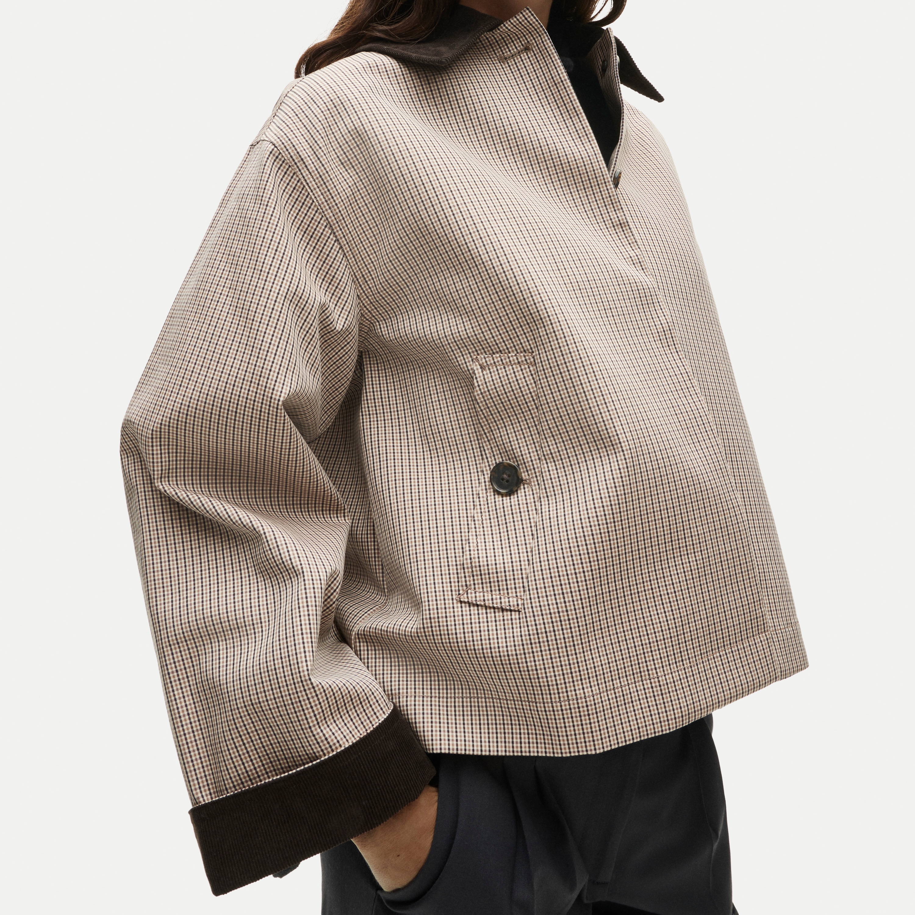 Women's 2026 Barn Jacket™ in plaid double-faced cotton