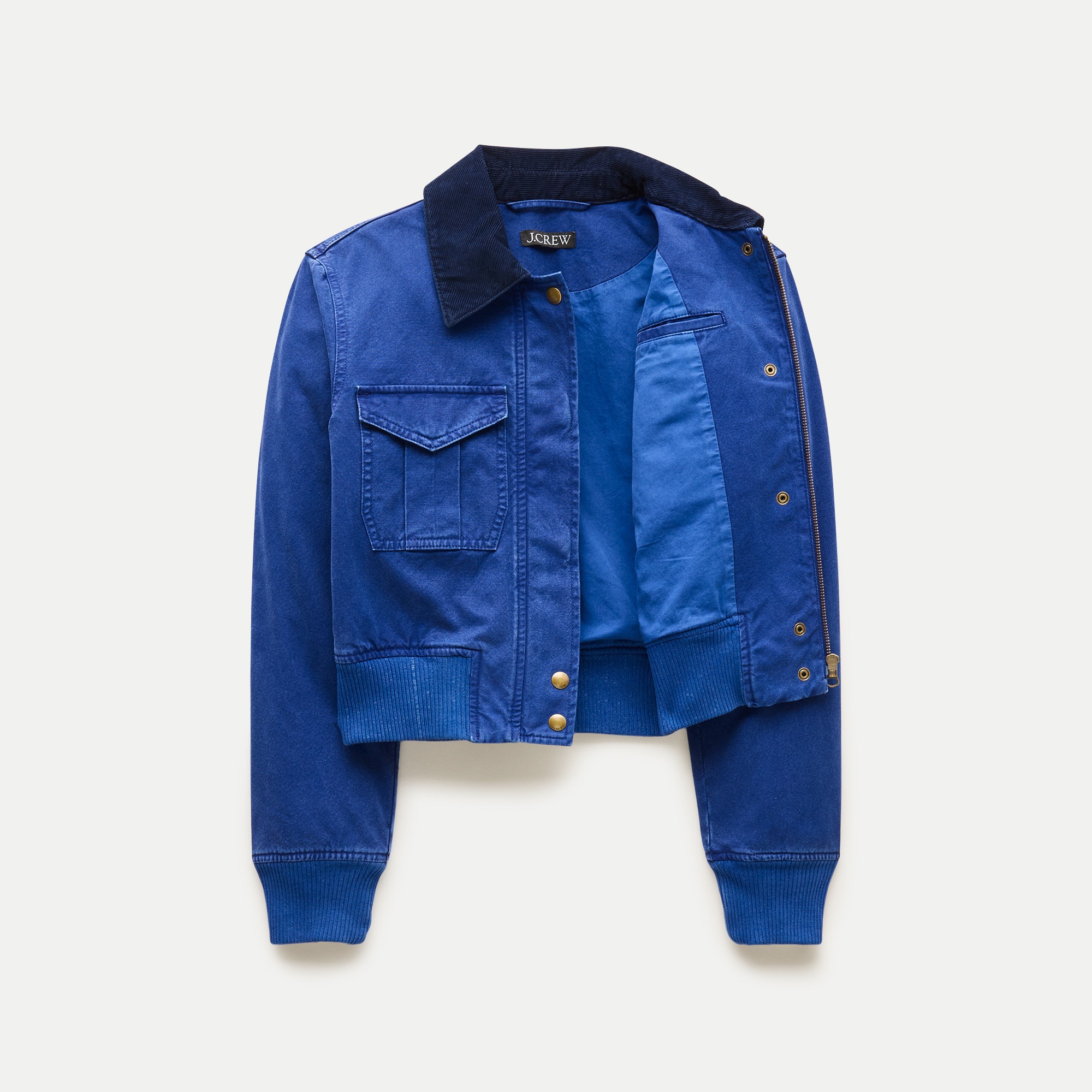 Cropped Denim Jacket With Stud Embellishments For Women | J.Crew