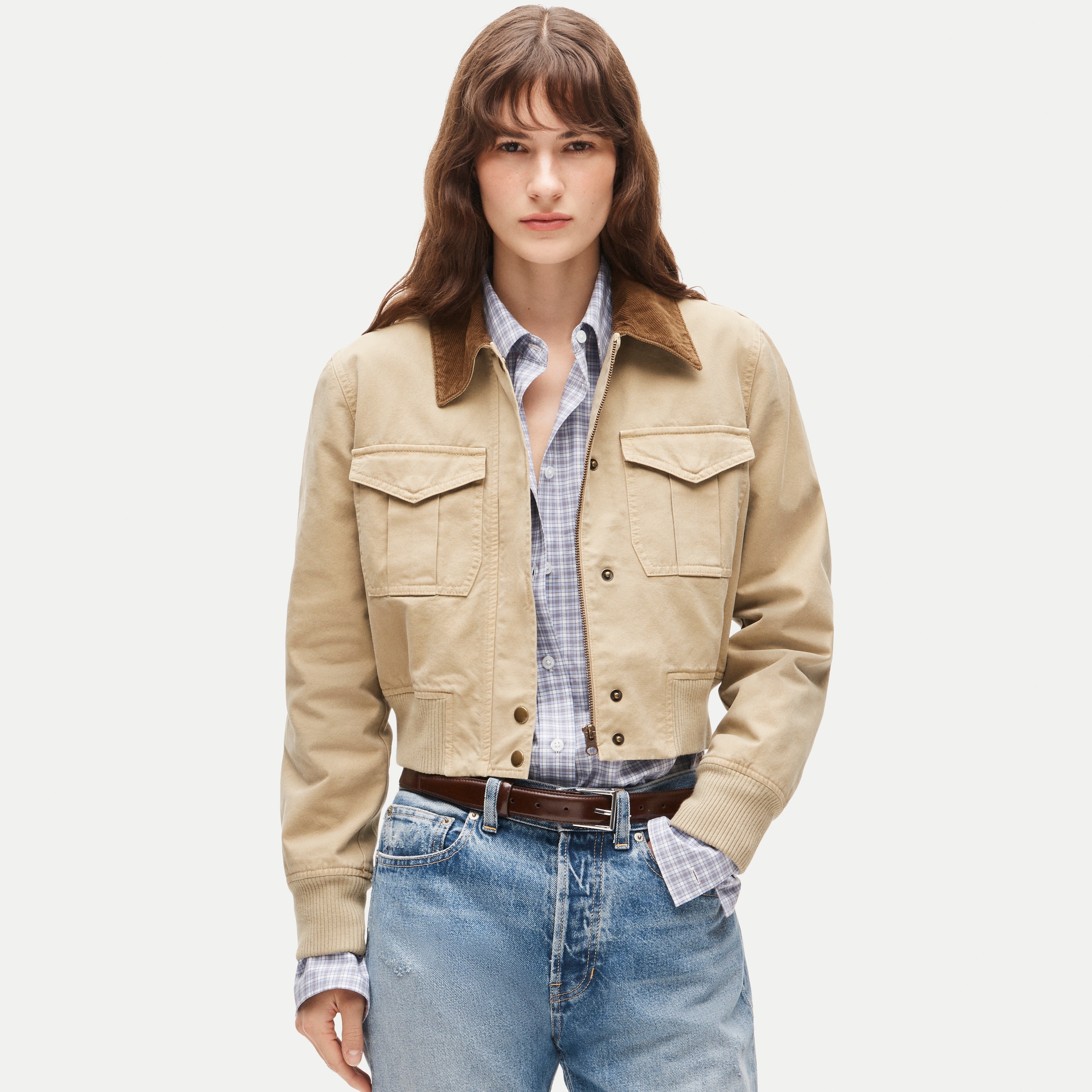 Bomber Jacket In Cotton Canvas For Women | J.Crew
