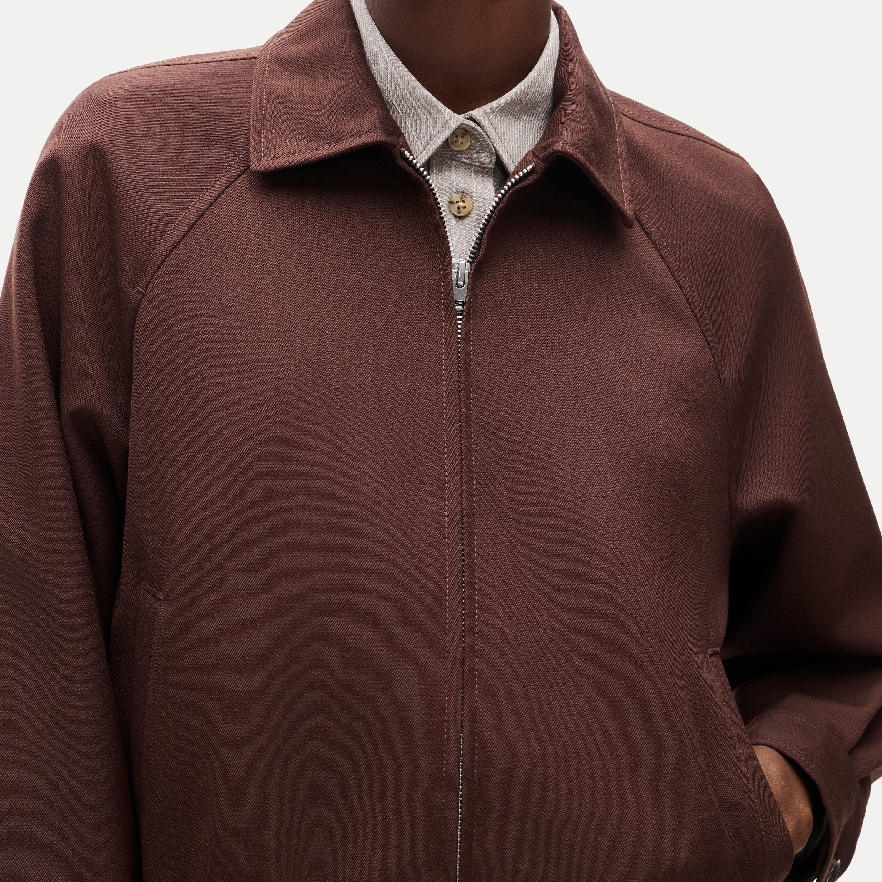 Bomber jacket in wool blend