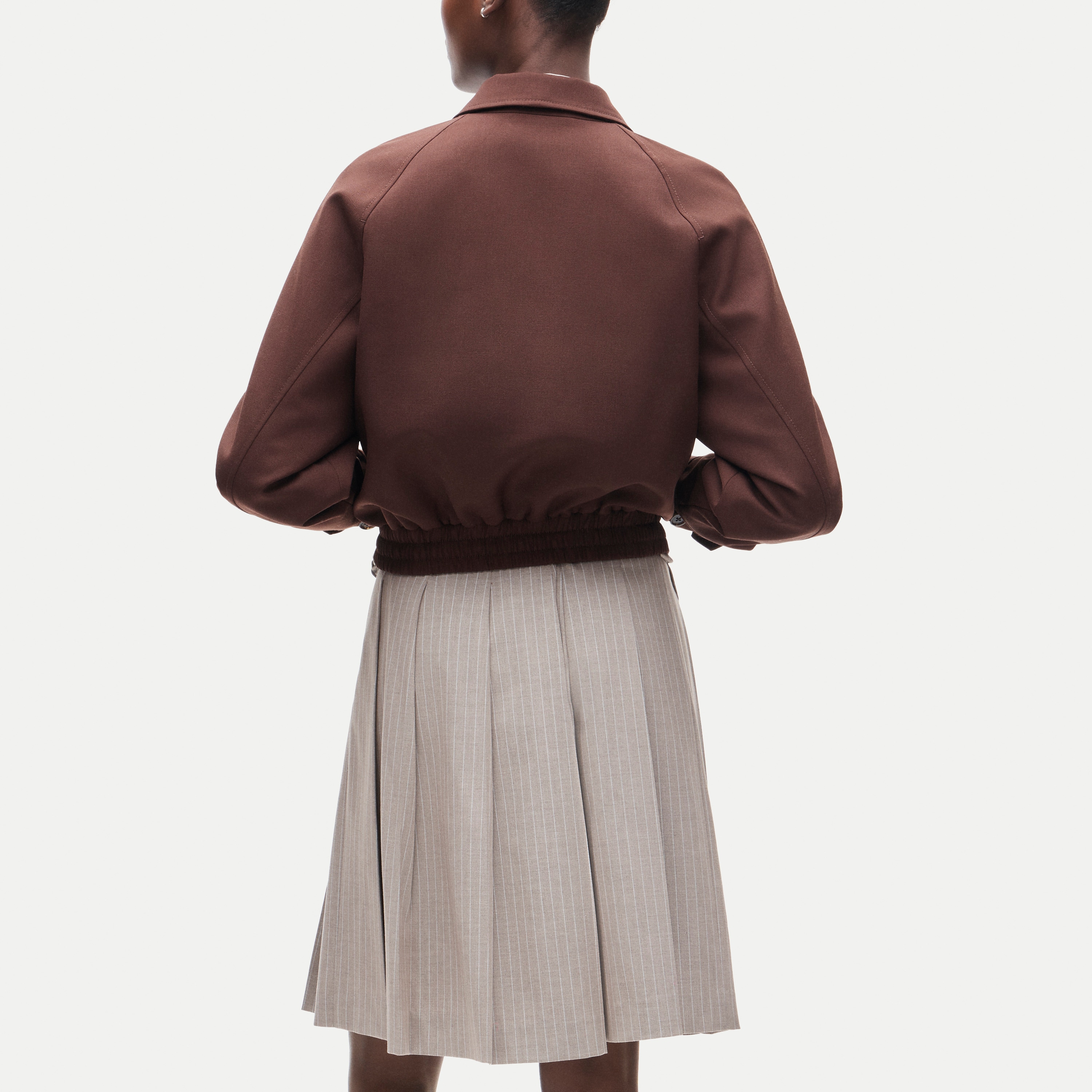 Bomber jacket in wool blend