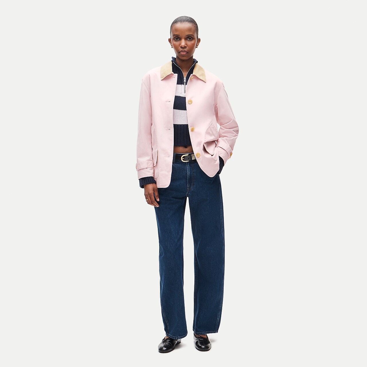 New Lady Day Topcoat In Italian Double-cloth Wool Blend For Women