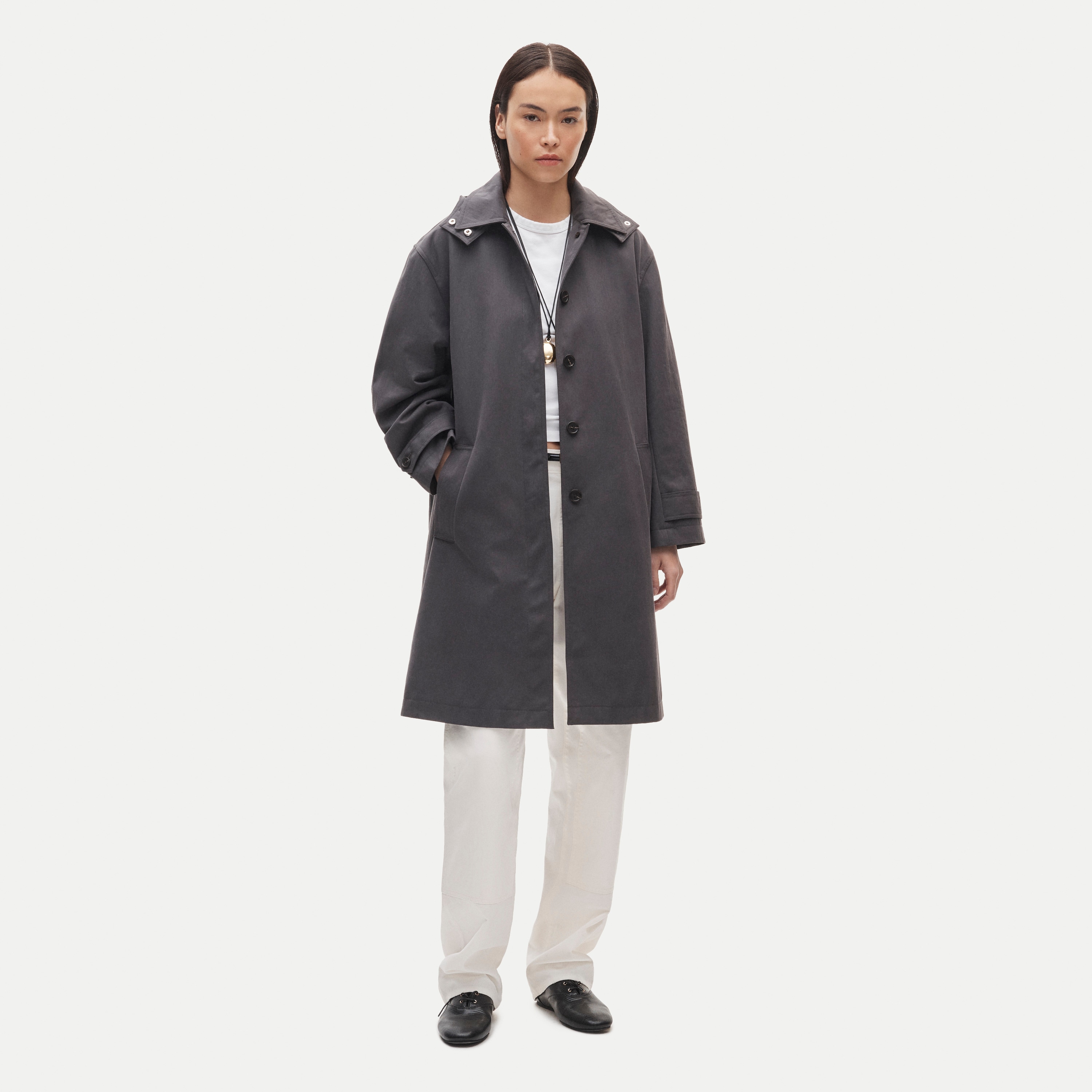 Soho car coat in cotton-blend