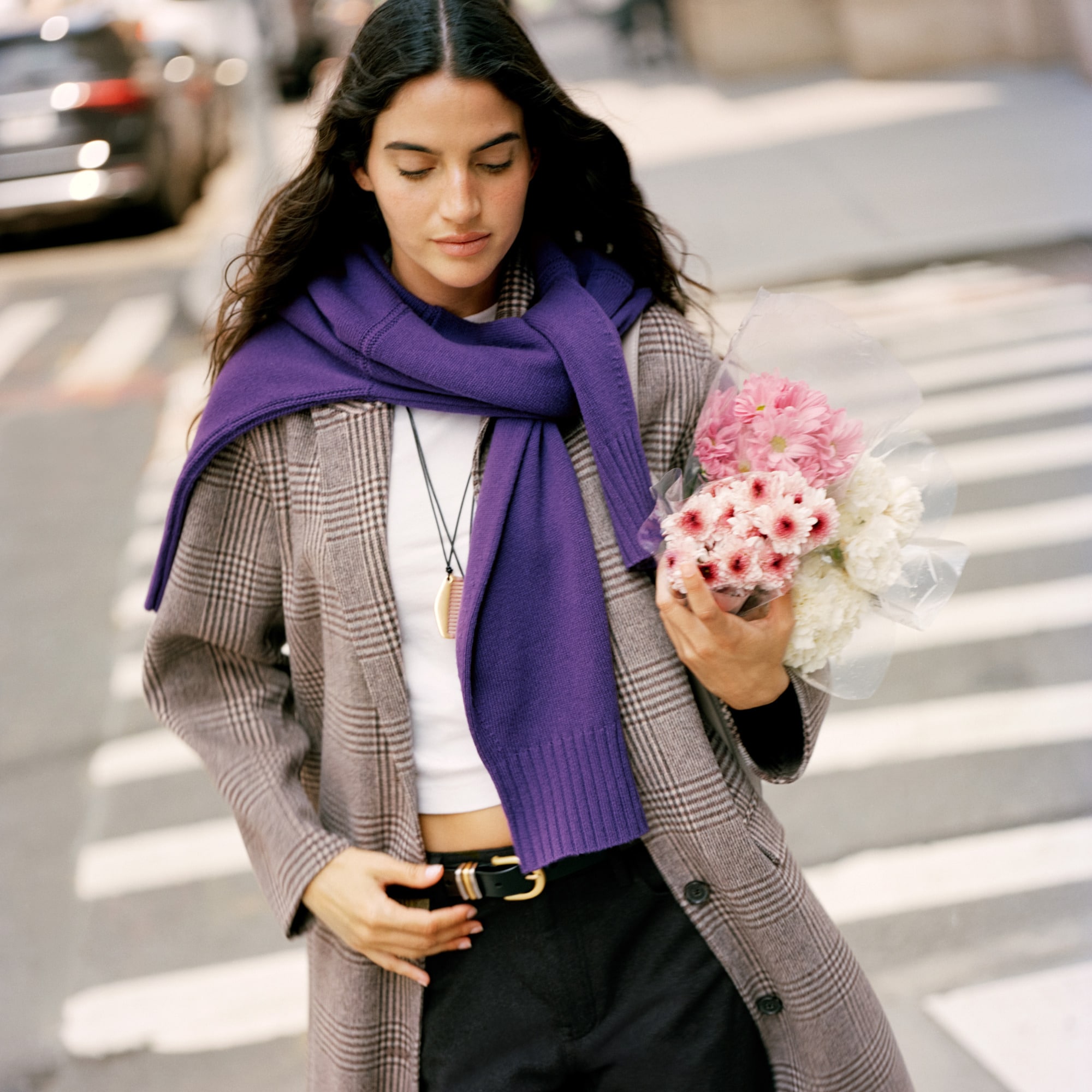 Chiara coat in plaid double faced - thumbnail 2