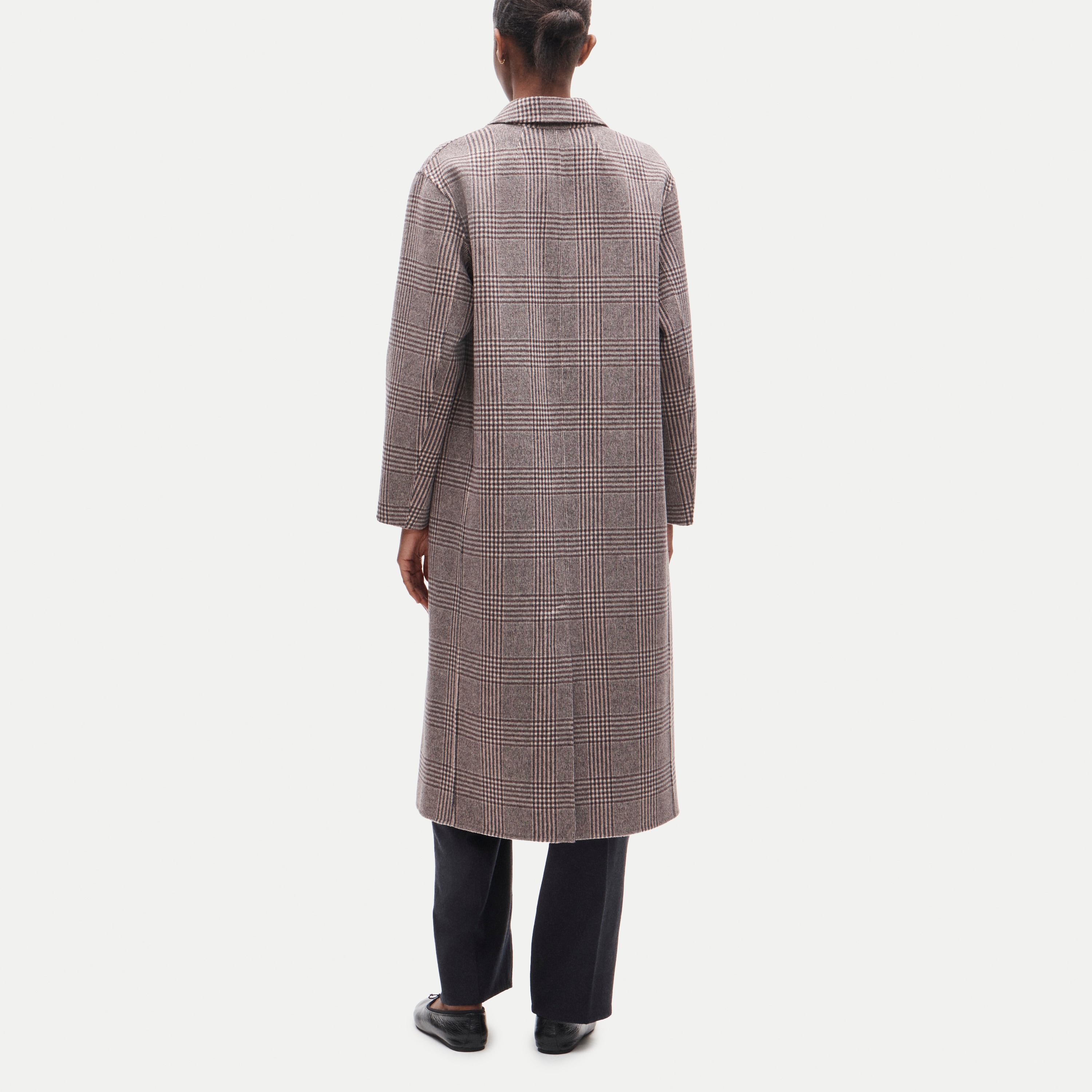 Chiara coat in plaid double faced