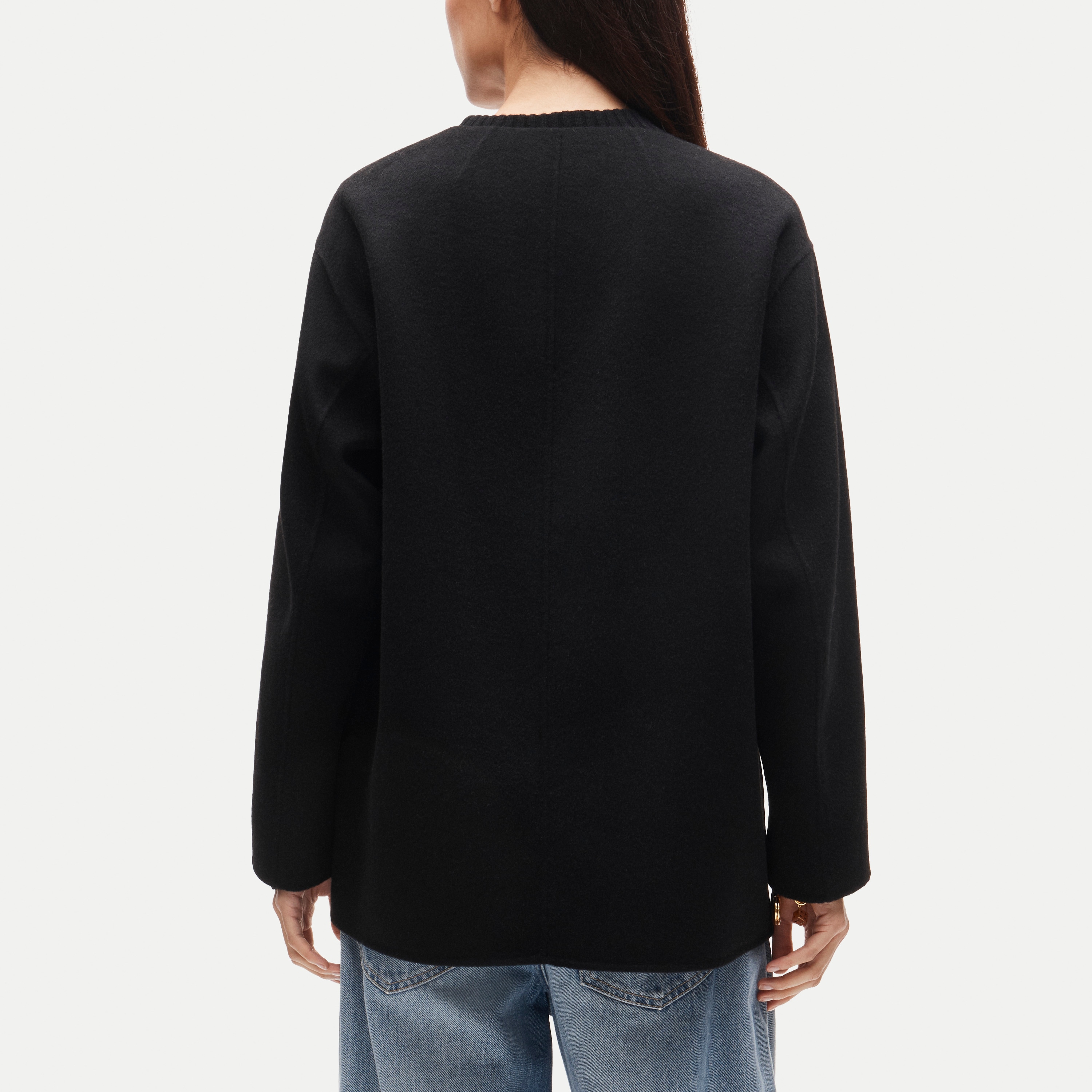 Bianca coat in drapey wool blend