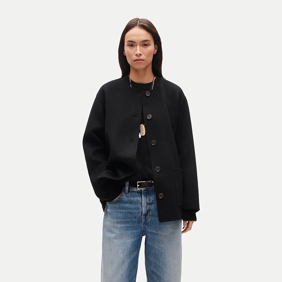 Bianca coat in drapey wool blend by J.Crew