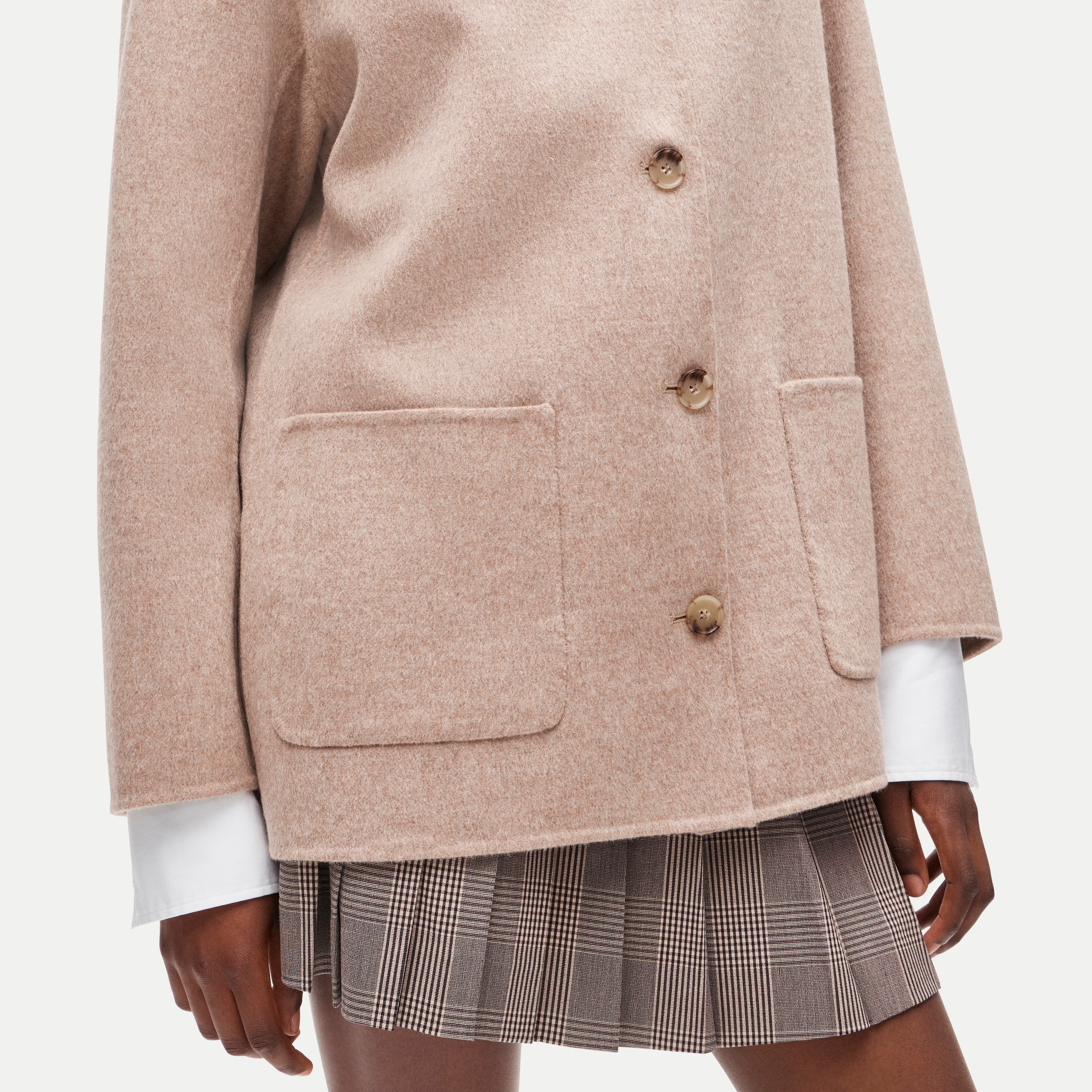 Bianca coat in drapey wool blend