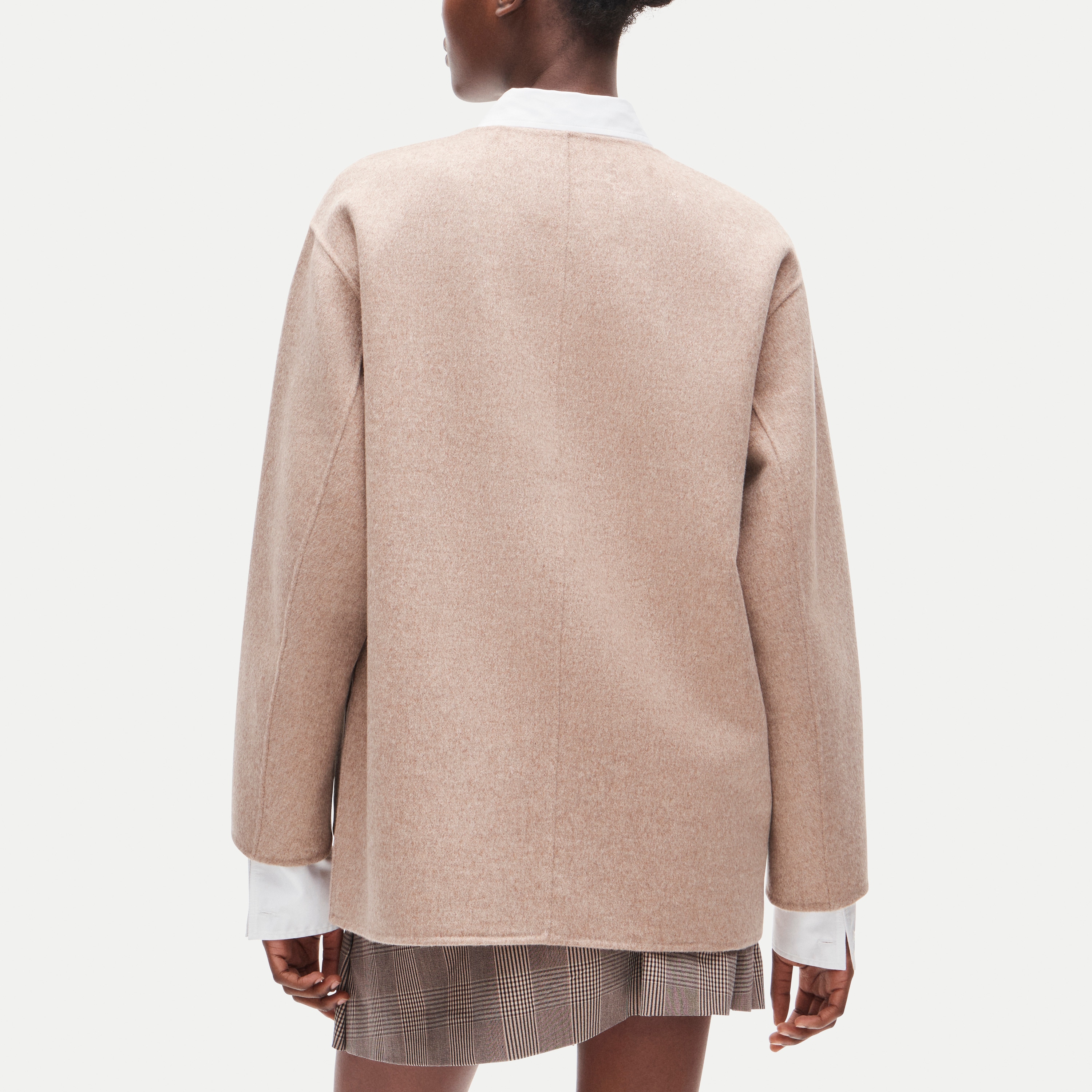 Bianca coat in drapey wool blend