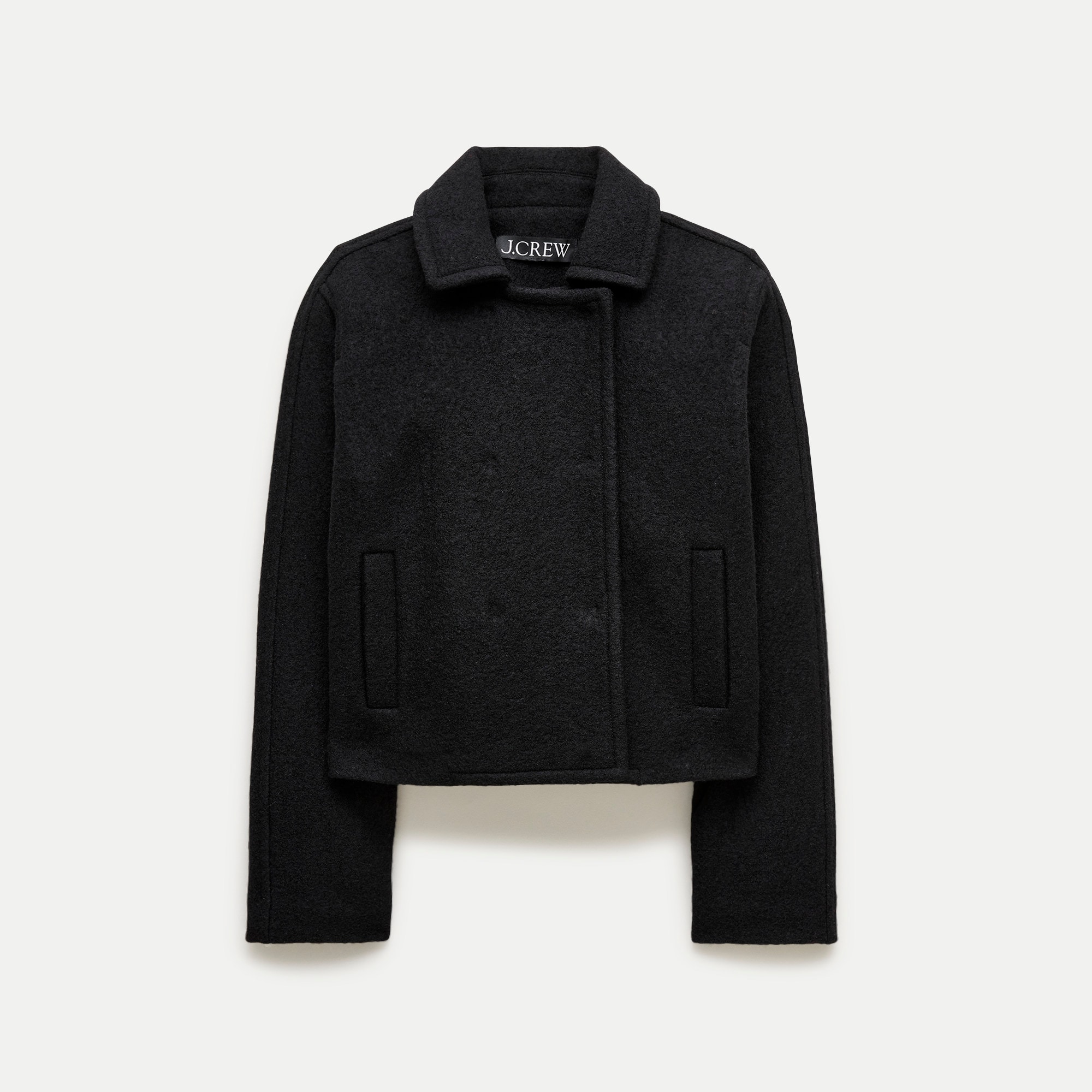 Double-breasted Jacket In Boiled Wool For Women | J.Crew