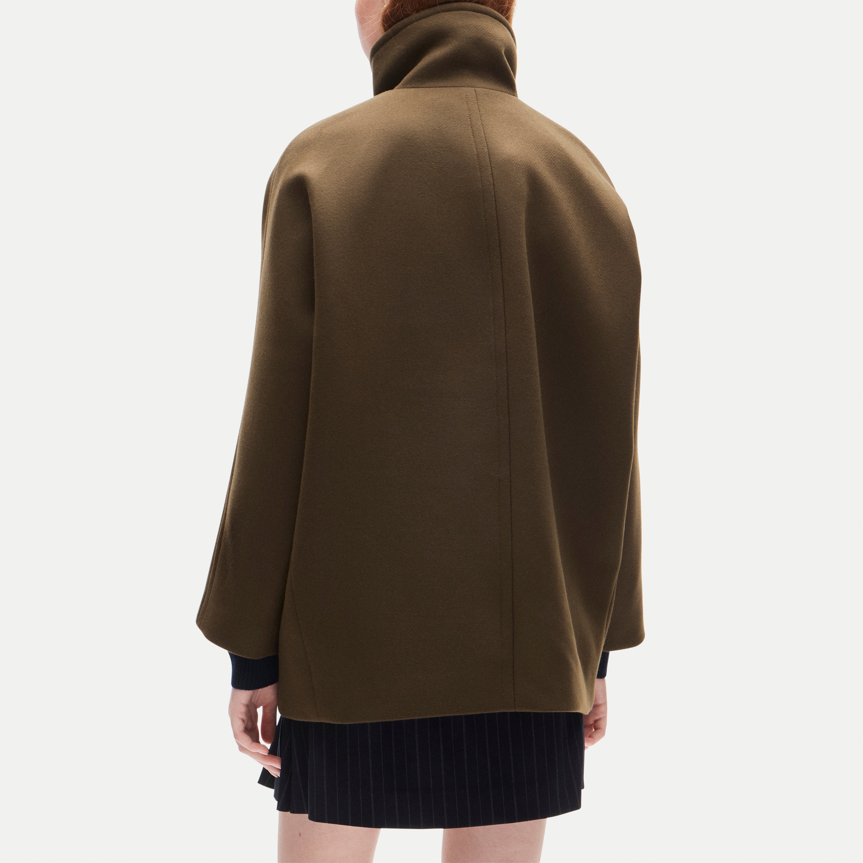 Luciana coat in wool-blend melton