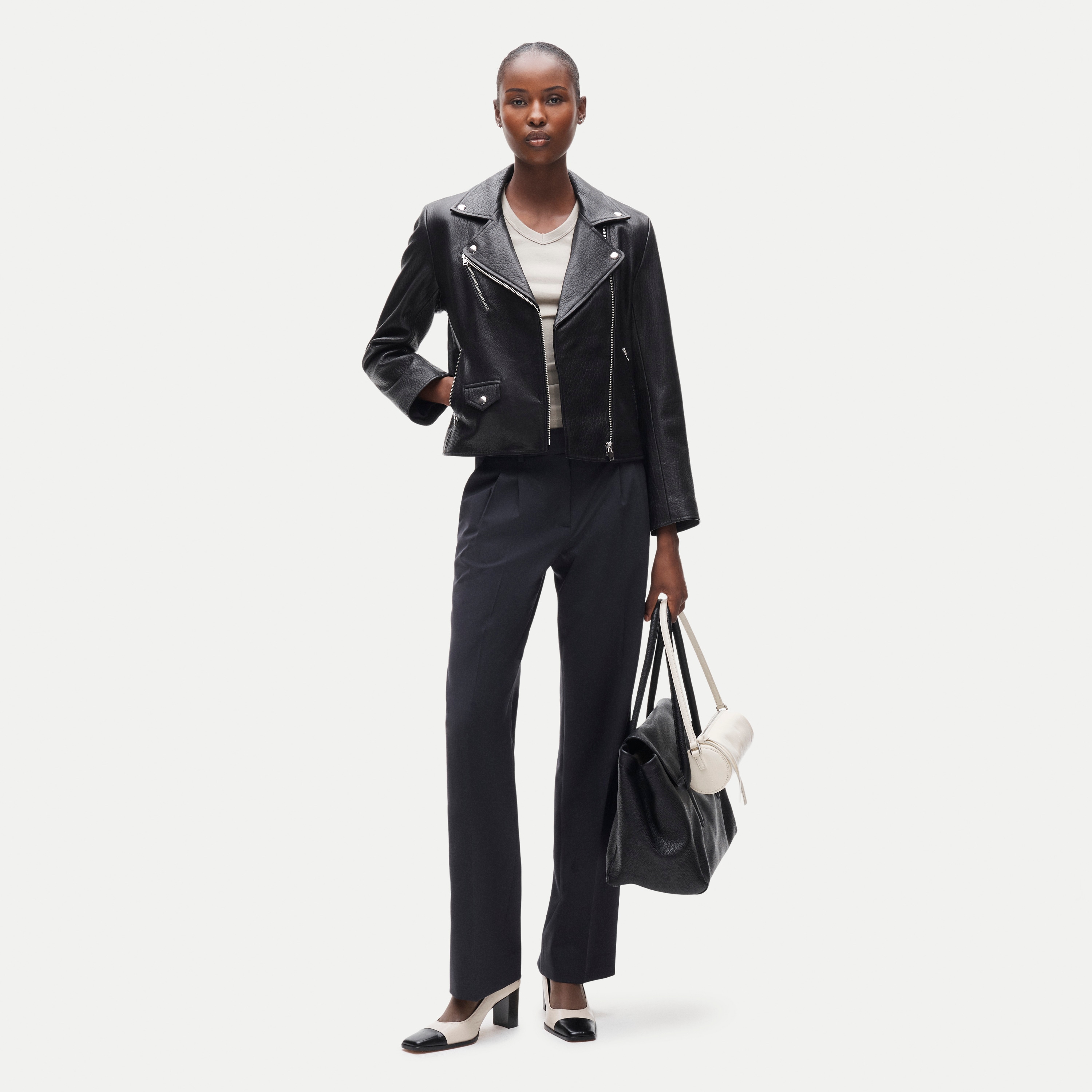 Collection leather moto jacket