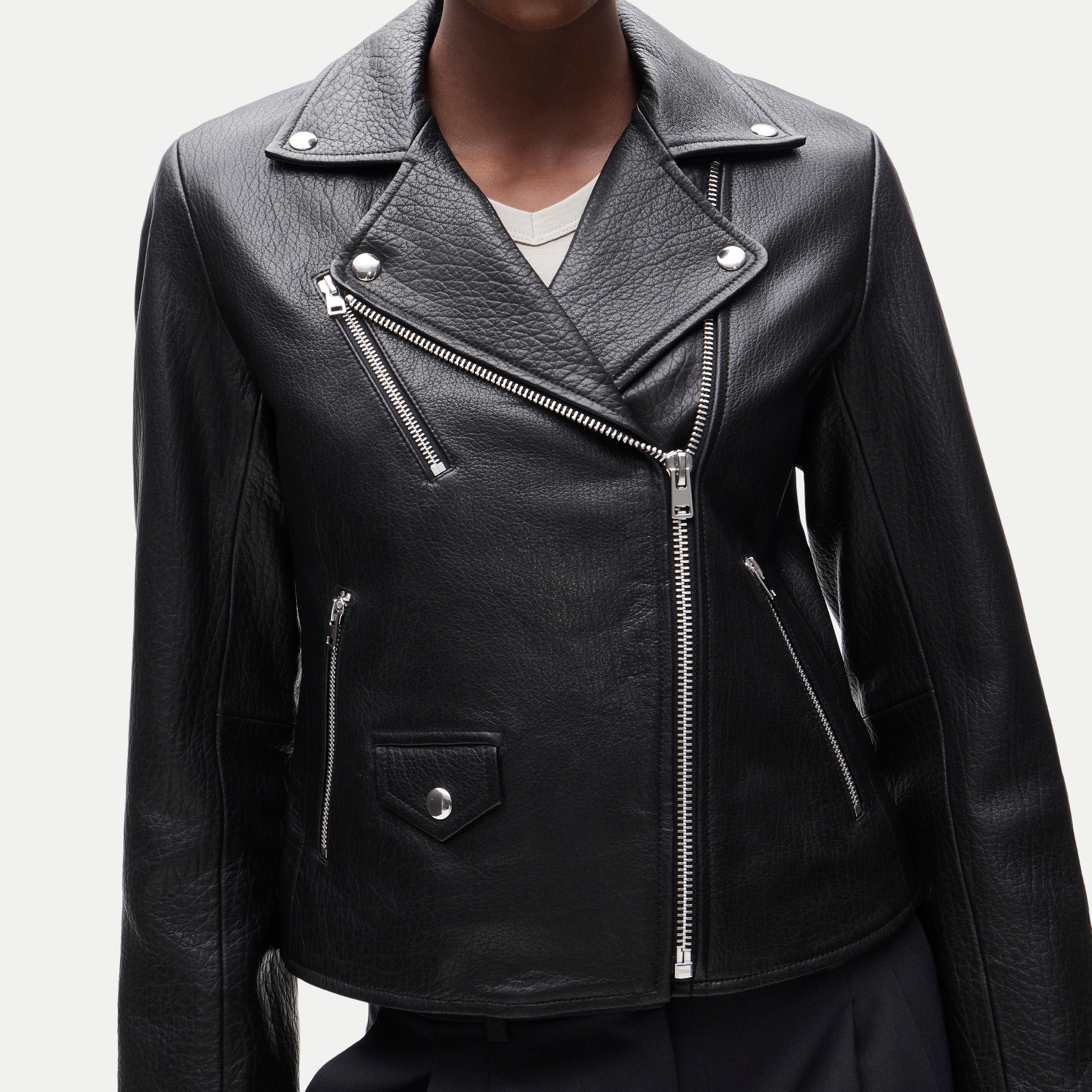 Collection leather moto jacket
