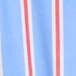 Mini cap-sleeve shirt-dress in striped cotton poplin RED SAIL STRIPES