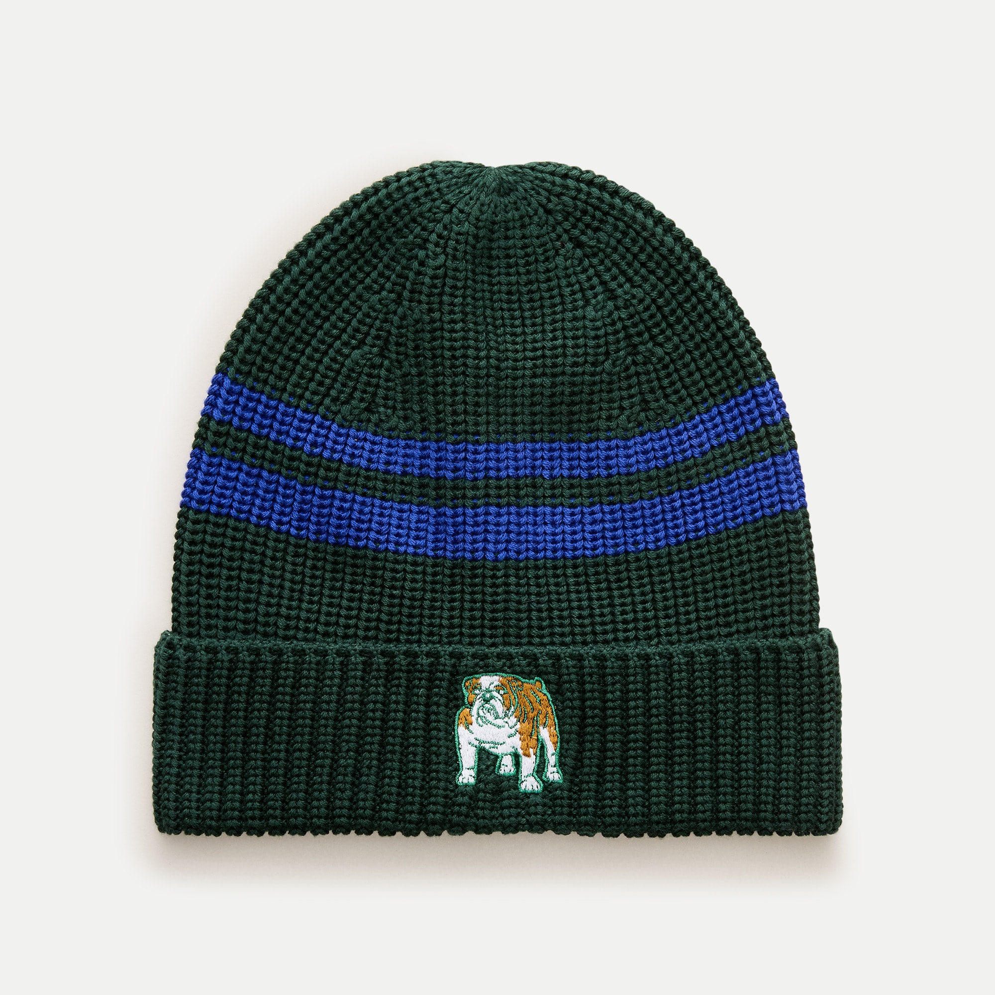 Kids' beanie with bulldog patch