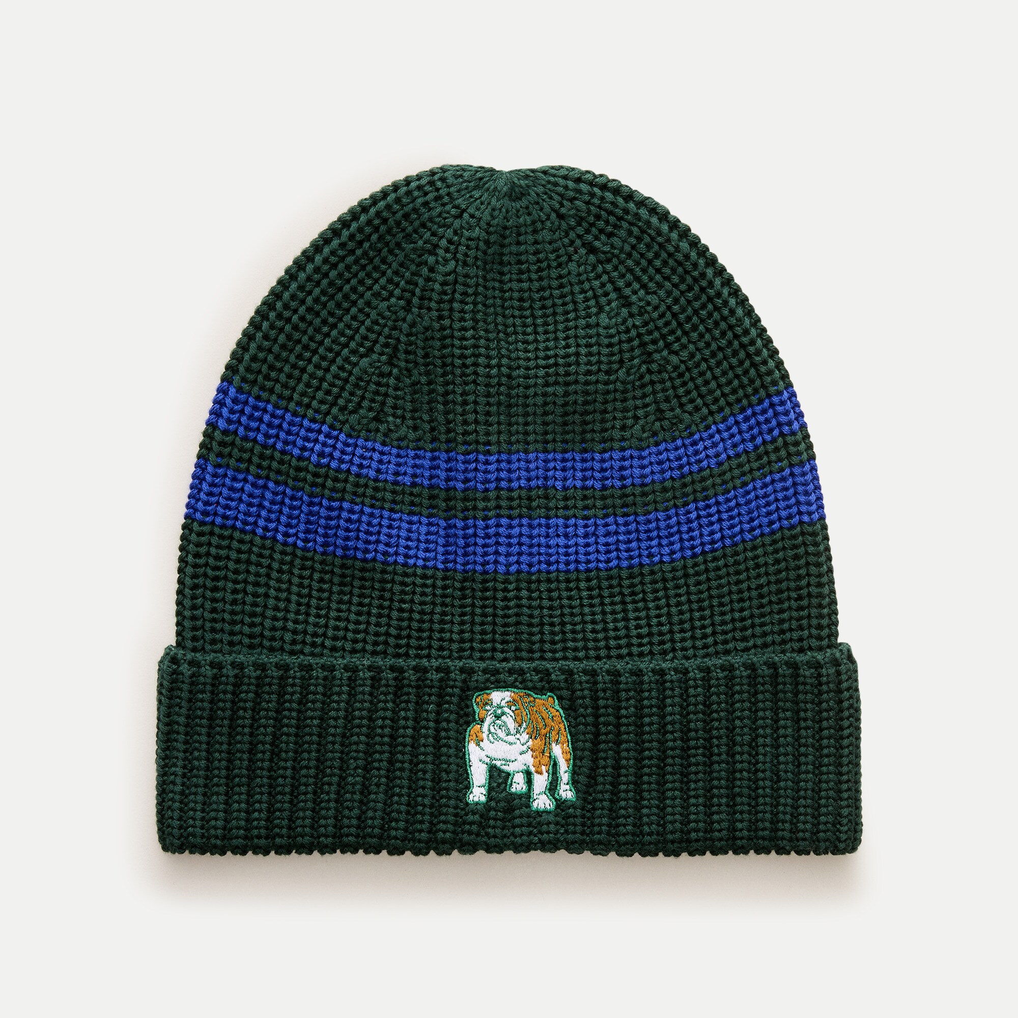 Kids' beanie with bulldog patch