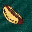 Kids' silk tie in gingham GREEN HOTDOG MULTI